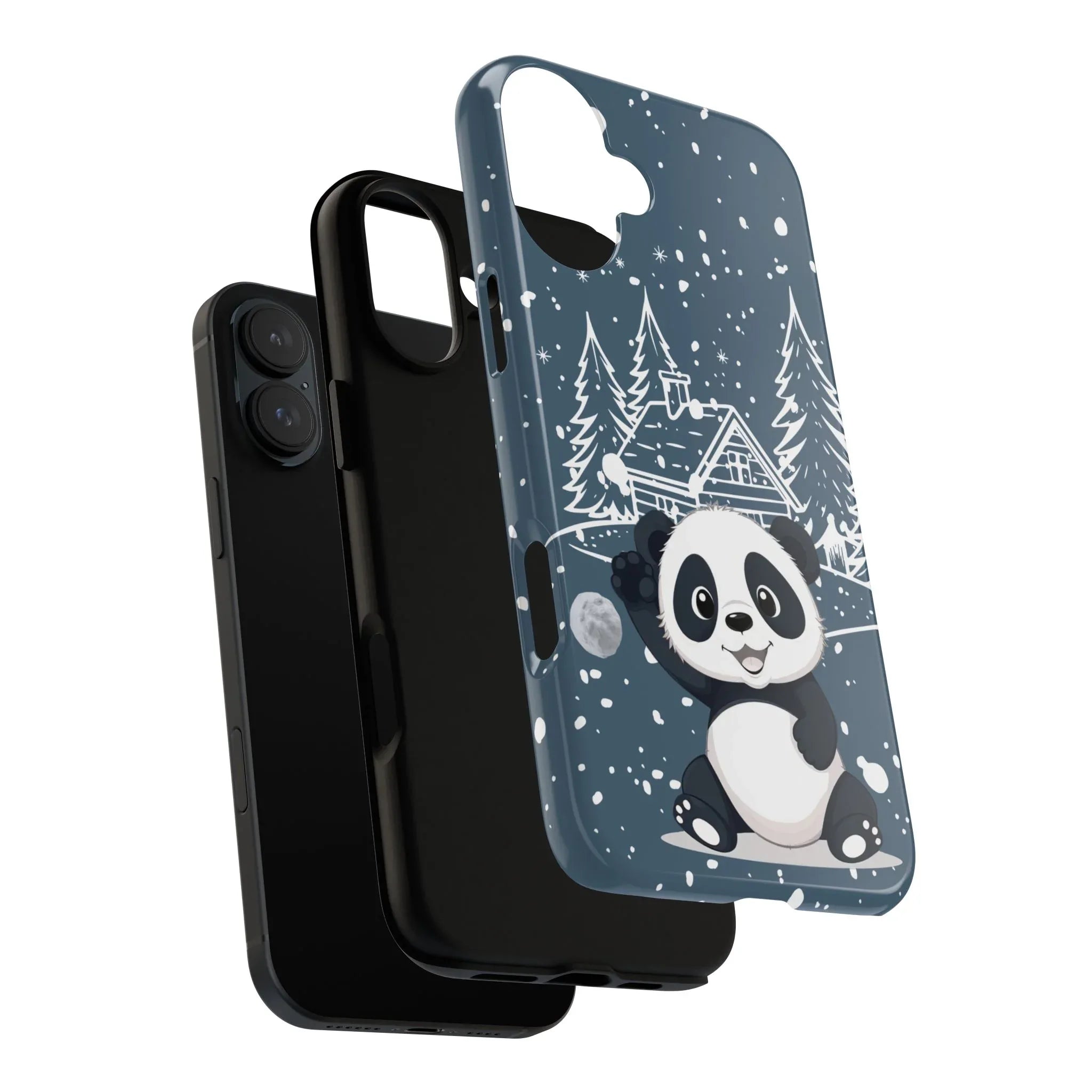 Cute Panda in a Winter Wonderland Phone Case for iPhone 8-17 - KARARMDESIGN