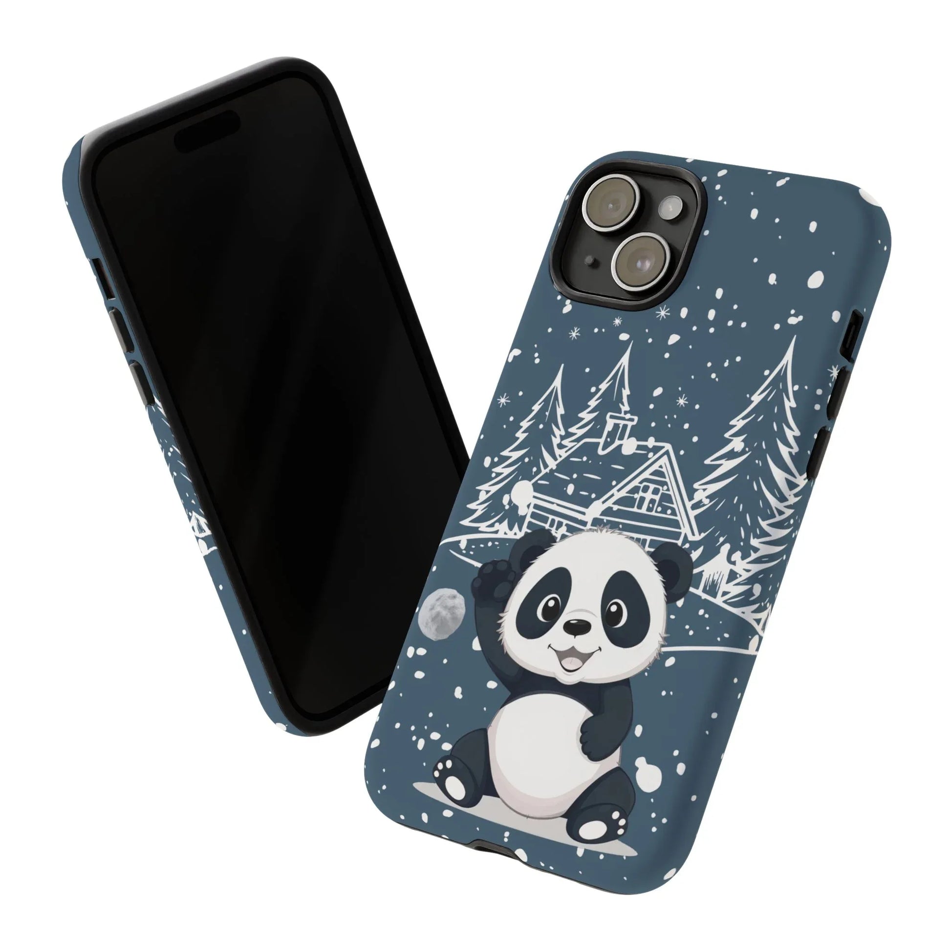 Cute Panda in a Winter Wonderland Phone Case for iPhone 8-17 - KARARMDESIGN