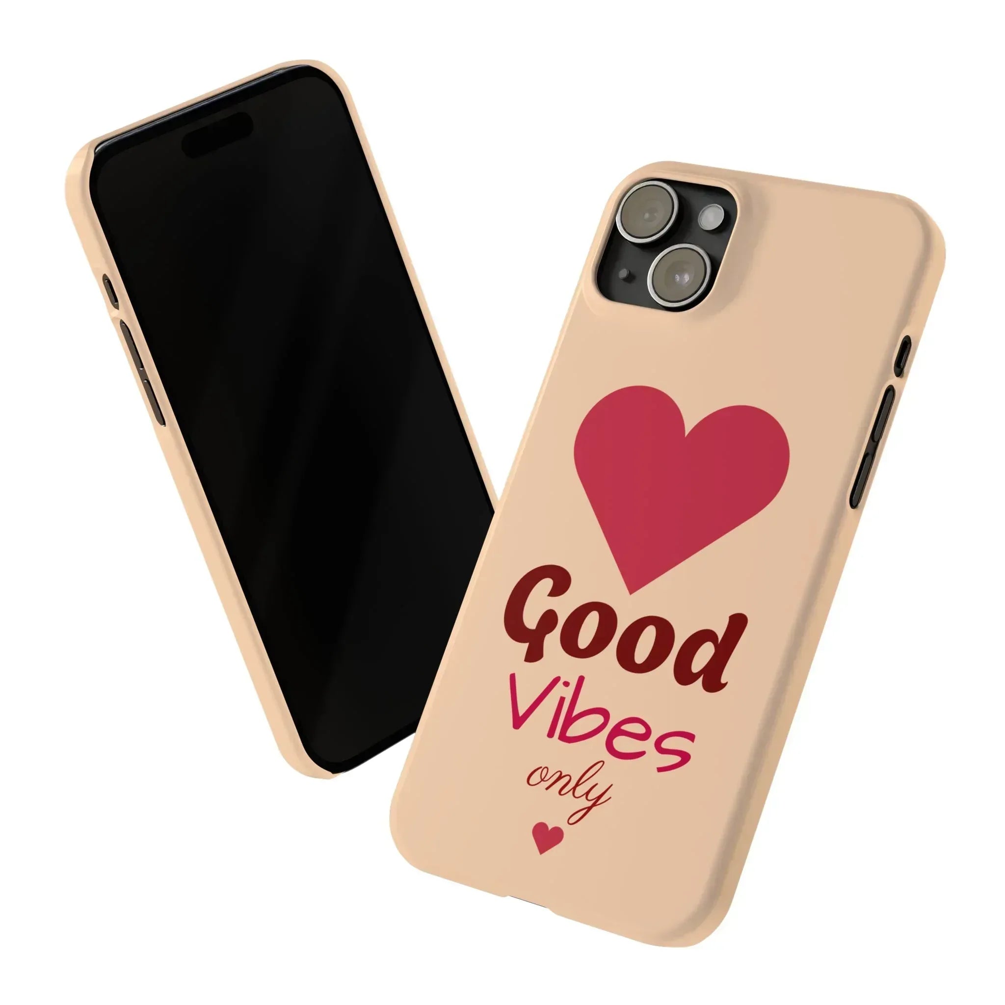 Good Vibes Only Slim Phone Case for iPhone 11-16 - KARARMDESIGN