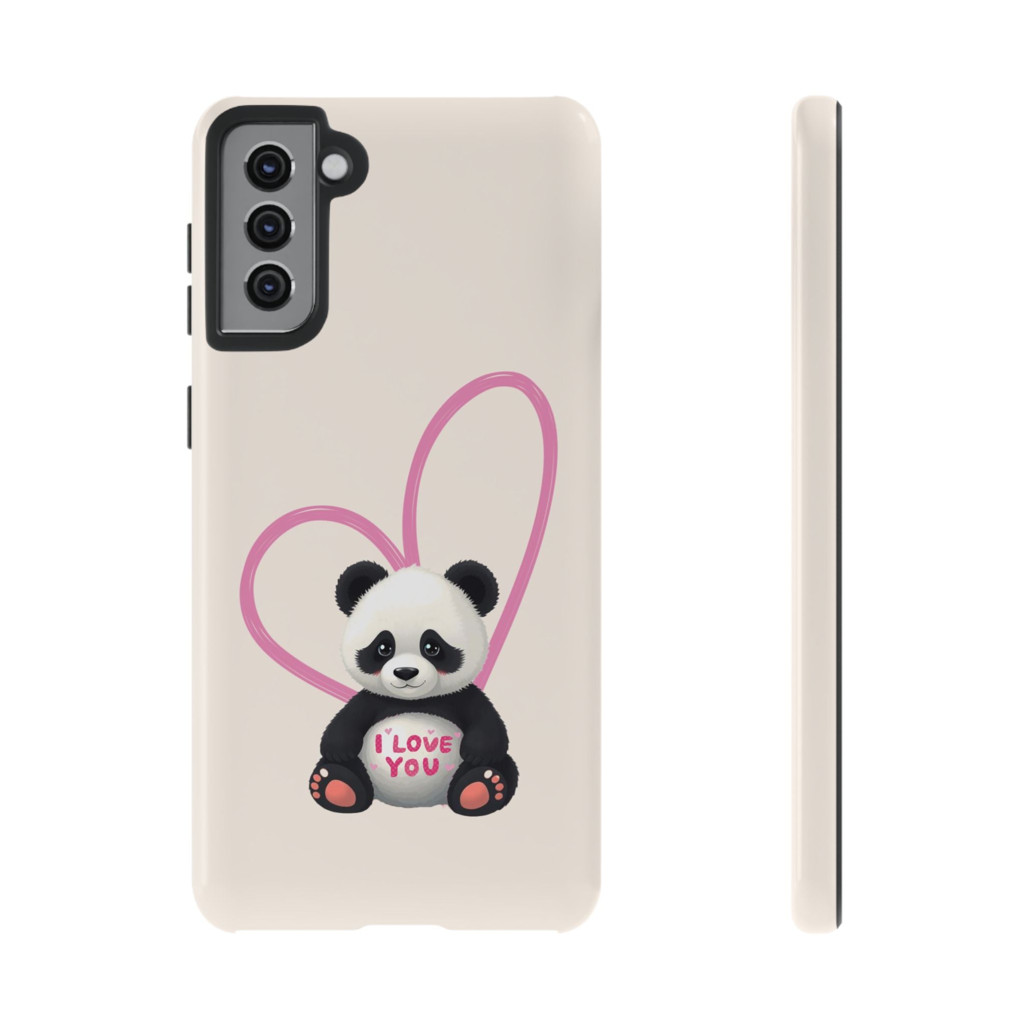 Adorable Panda Love Phone Case – Samsung Galaxy S20-S26