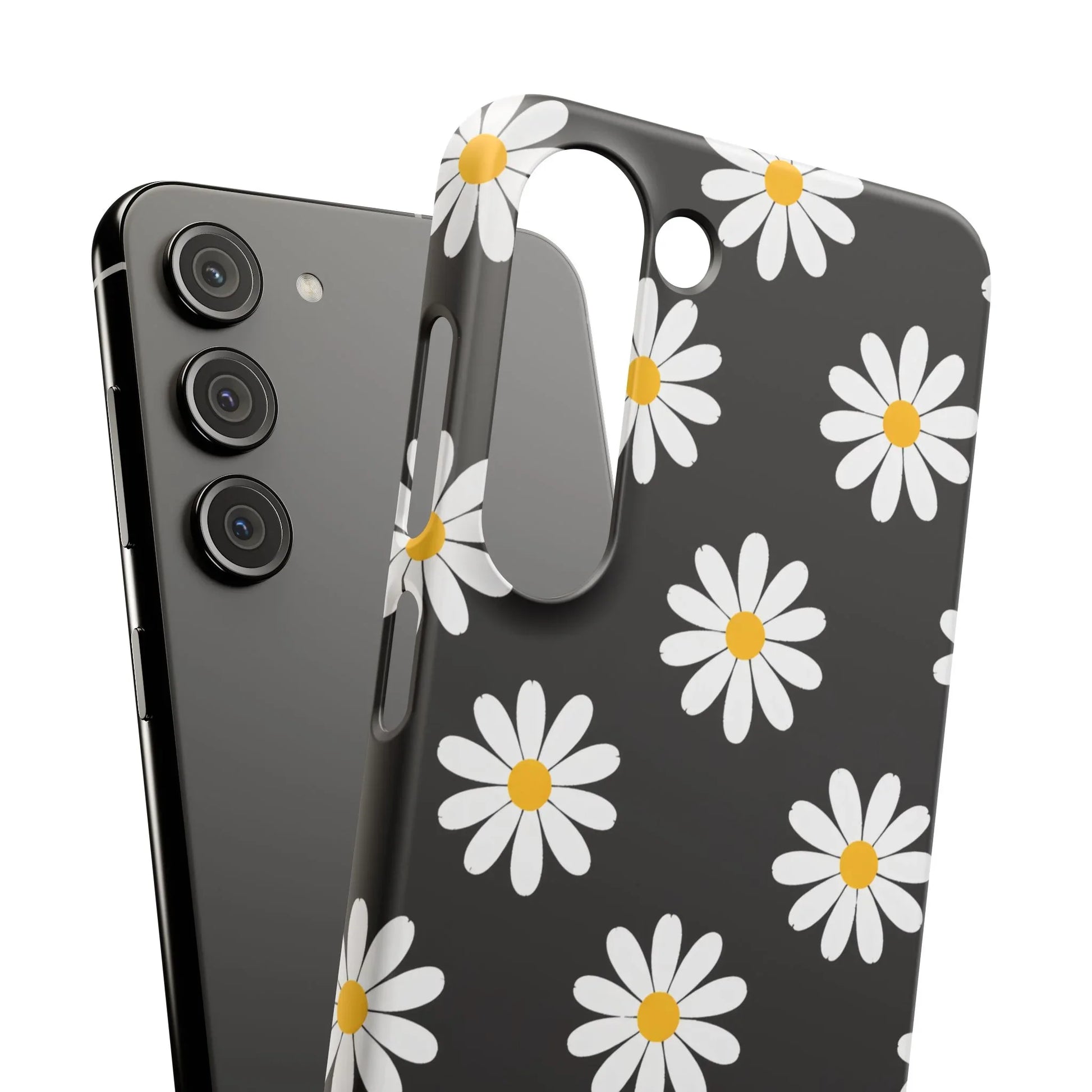 Daisy Charm Phone Case for iPhone 11-17 and Galaxy S20-S25 - KARARMDESIGN