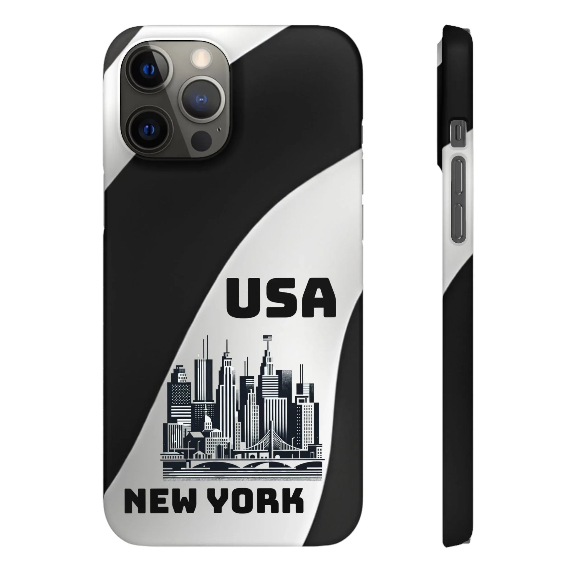 Monochrome New York City Phone Case for iPhone, Galaxy & Pixel - KARARMDESIGN
