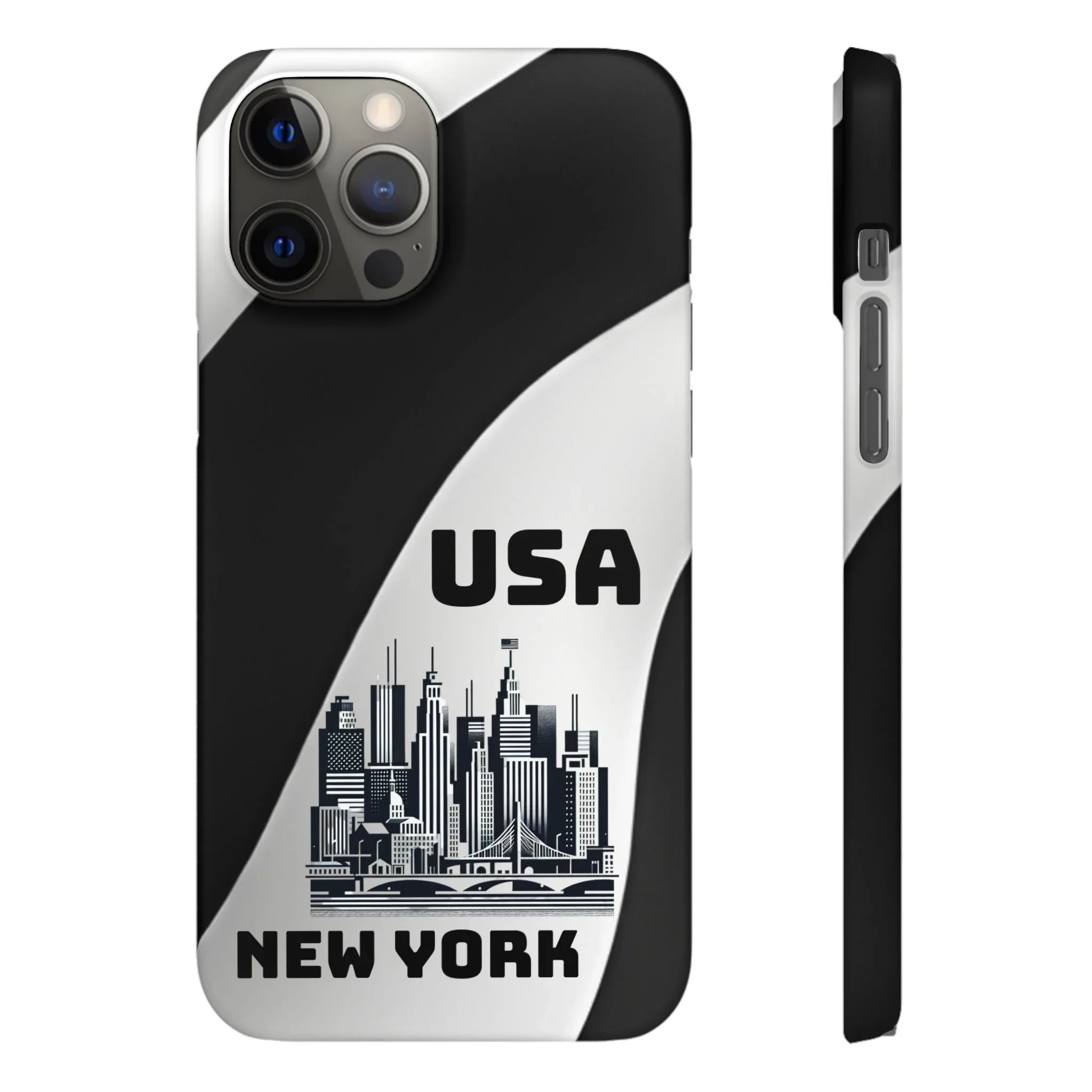 Monochrome New York City Phone Case for iPhone, Galaxy & Pixel - KARARMDESIGN