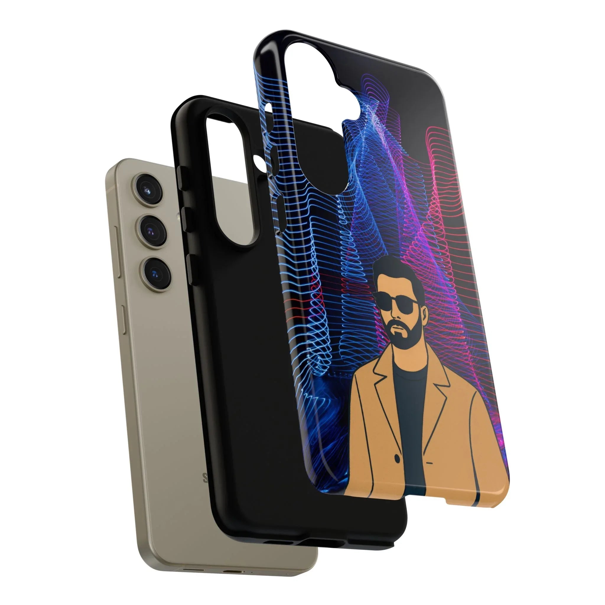 Bearded Style Phone Case for iPhone 11-17 and Galaxy S20-S25 - KARARMDESIGN