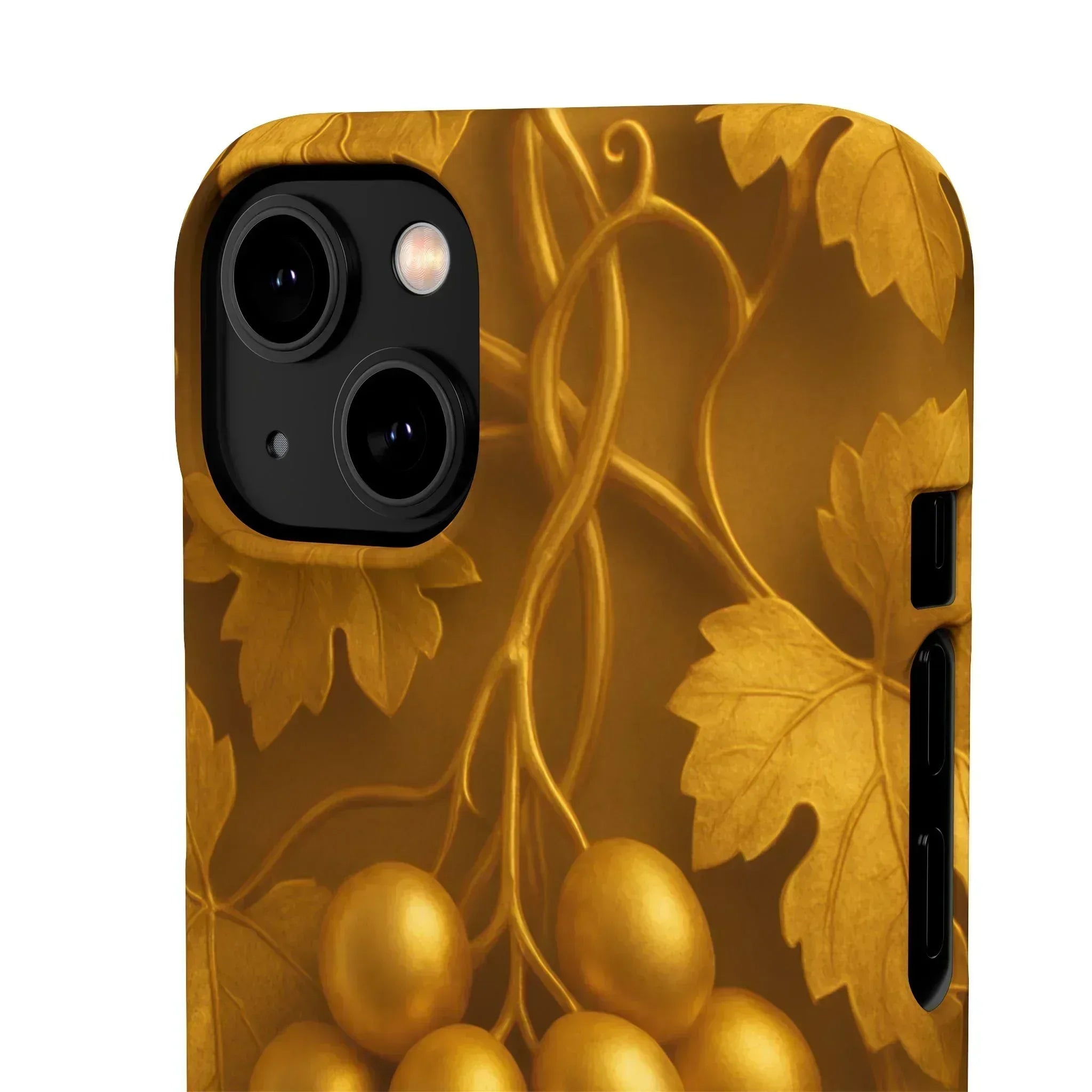 Golden Grapes Phone Case for iPhone 8–16 - KARARMDESIGN