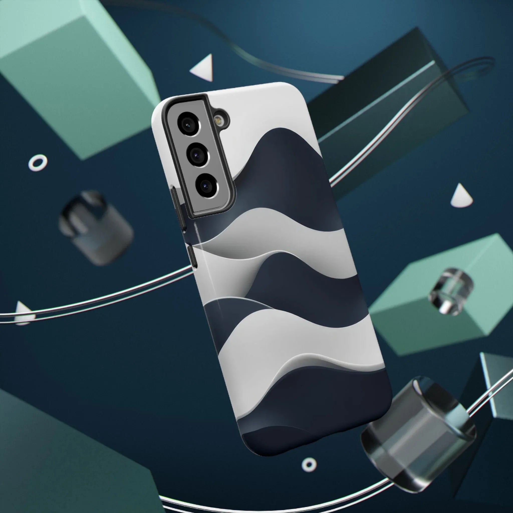 Ocean Flow Phone Case for iPhone 11-17 and Galaxy S21-S22 - KARARMDESIGN