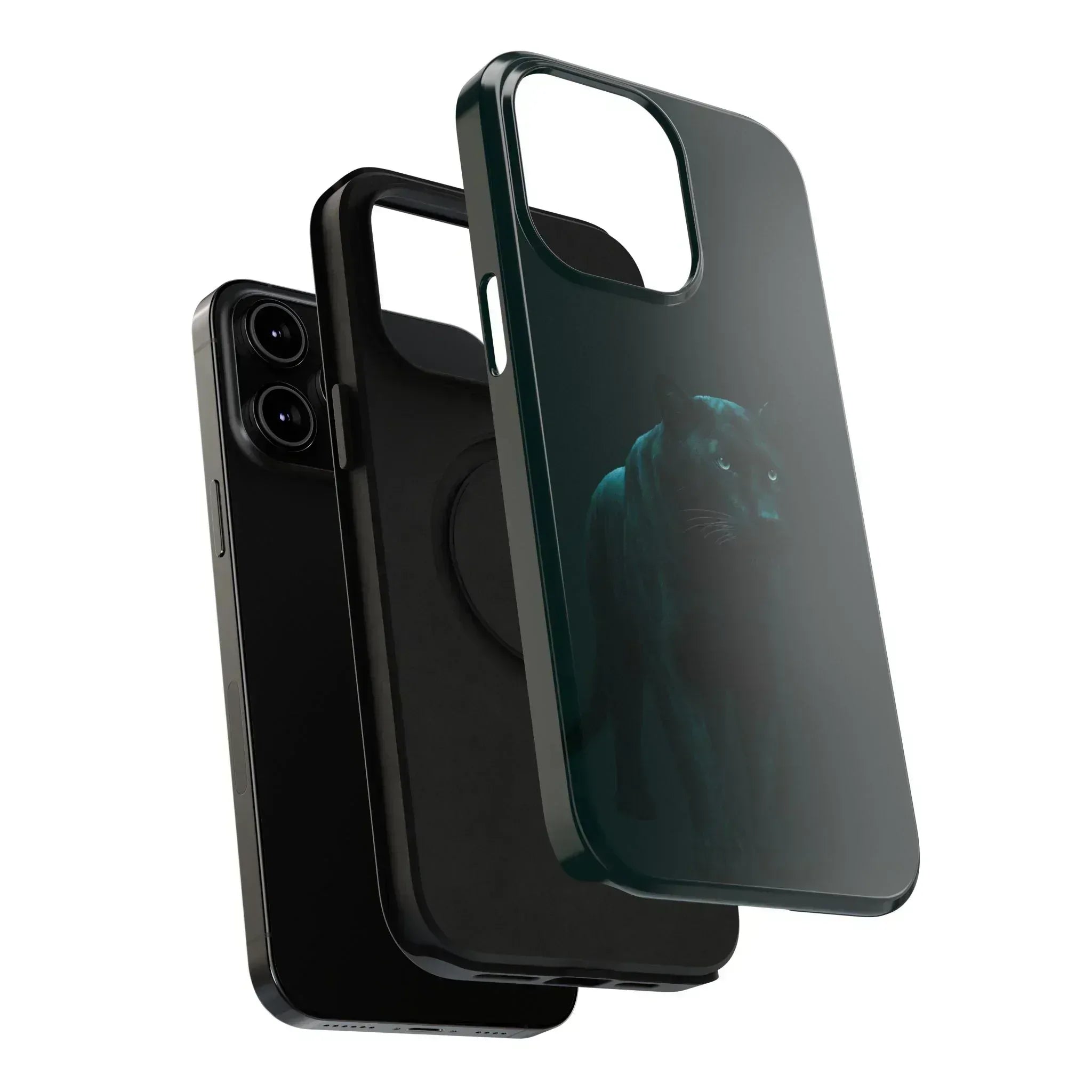 Black Panther Phone Case for iPhone 12-16 and Galaxy S21-S22 - KARARMDESIGN
