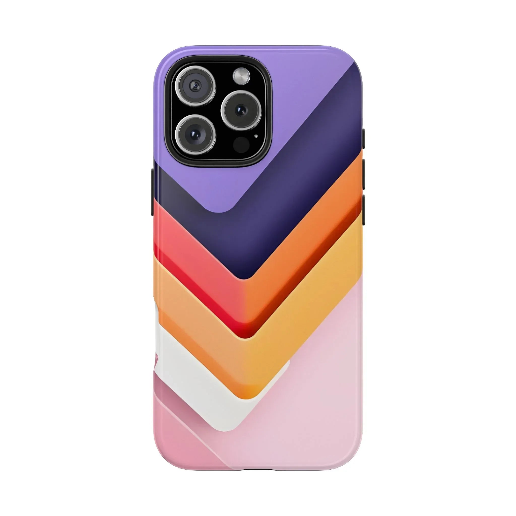 Vibrant Geometric Chevron Phone Case for iPhone and Galaxy - KARARMDESIGN
