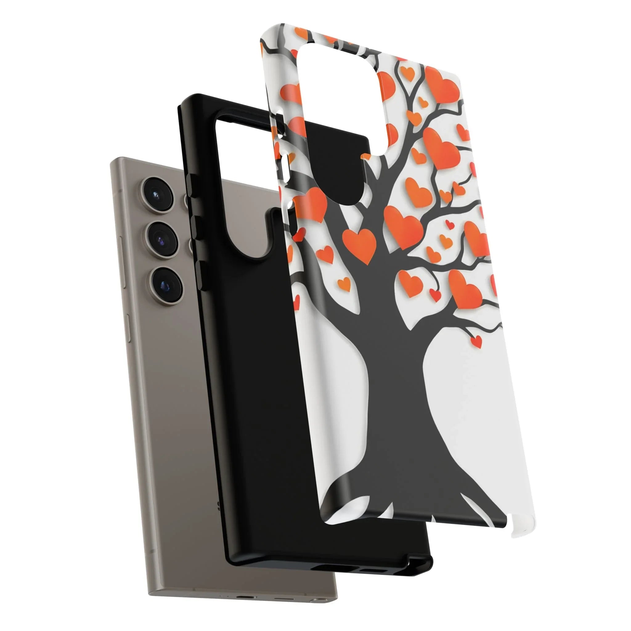 Heart Design Phone Case for iPhone 11–17 and Galaxy S20–S25 - KARARMDESIGN