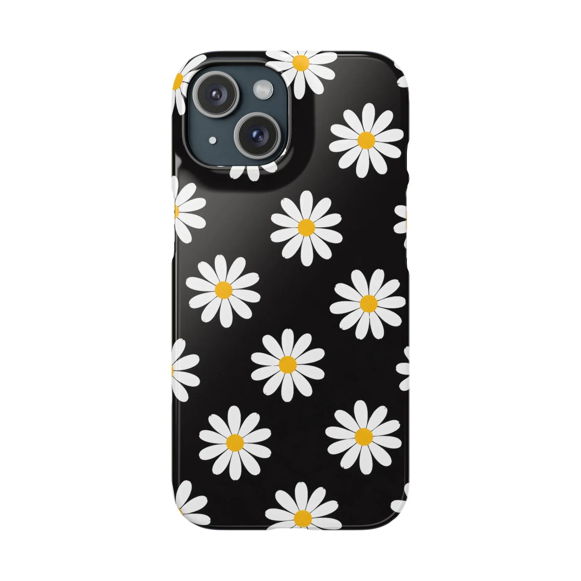 Daisy Charm Phone Case for iPhone 11-17 and Galaxy S20-S25 - KARARMDESIGN