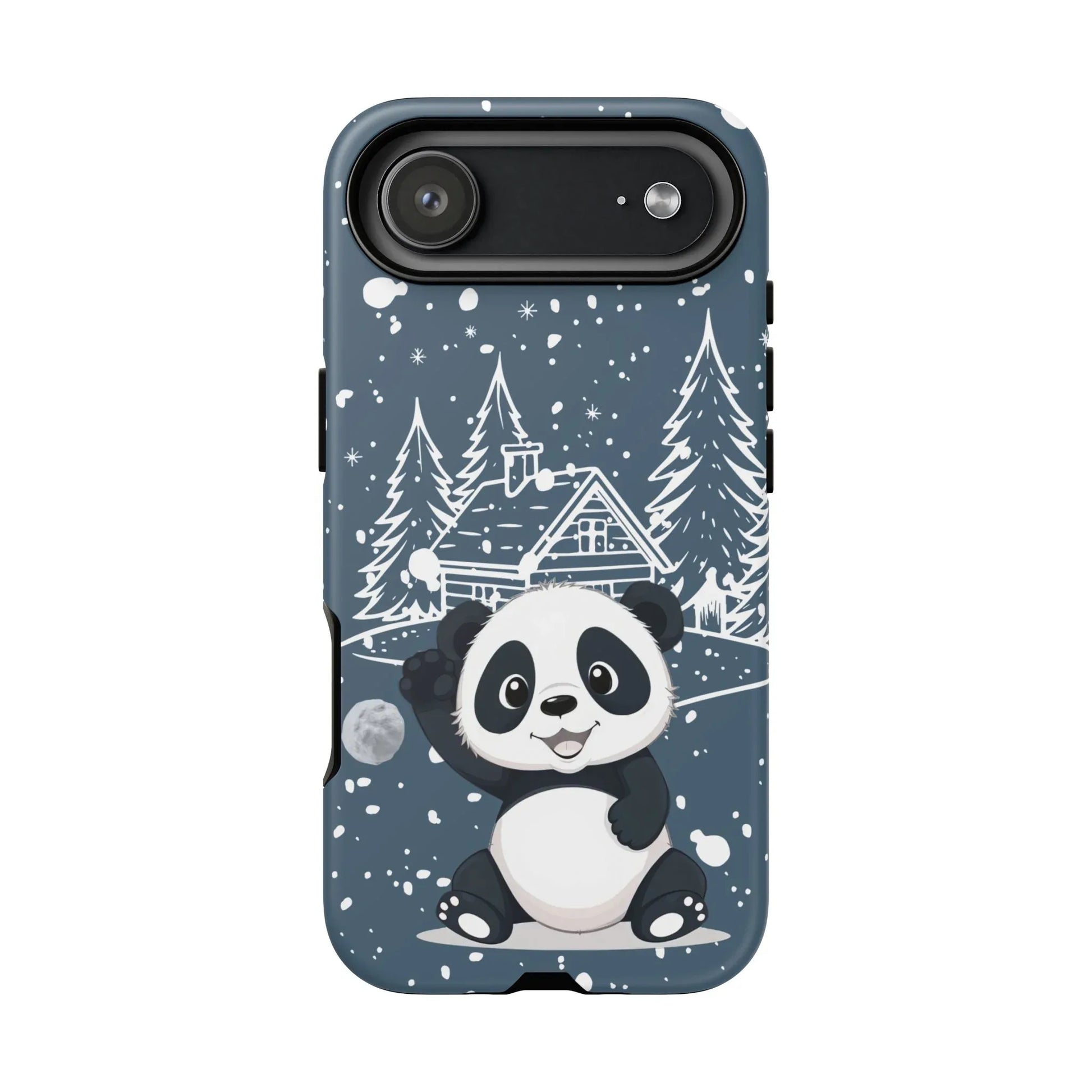 Cute Panda in a Winter Wonderland Phone Case for iPhone 8-17 - KARARMDESIGN