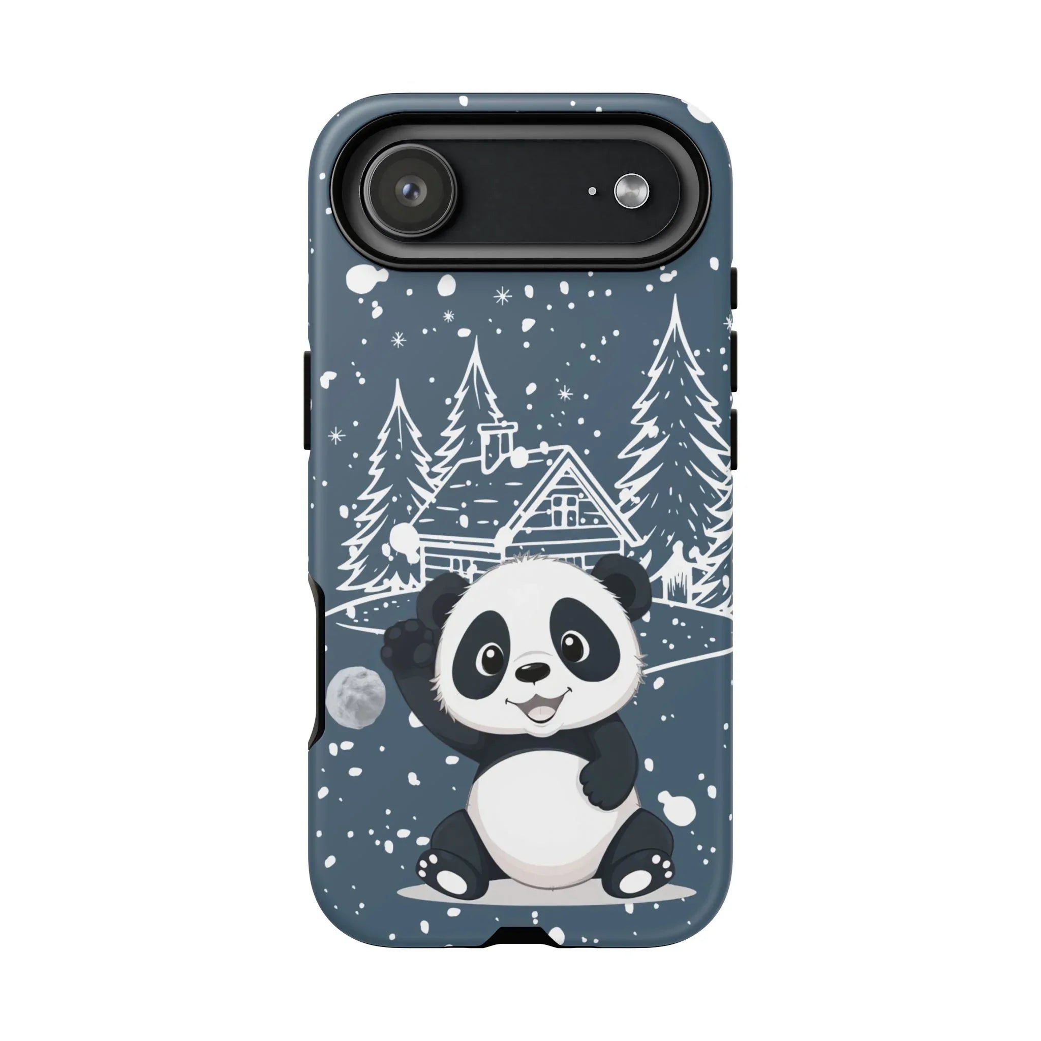 Cute Panda in a Winter Wonderland Phone Case for iPhone 8-17 - KARARMDESIGN