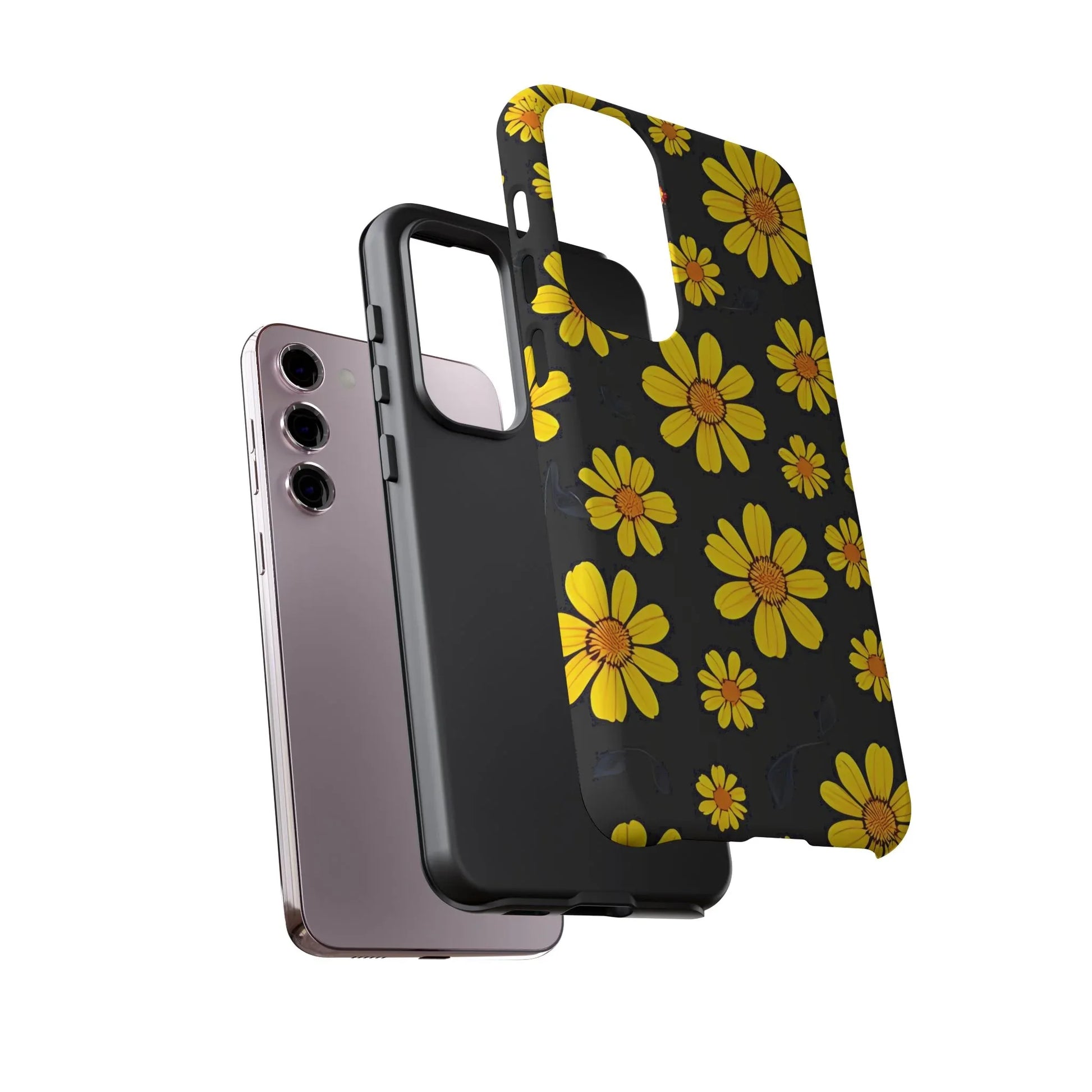 Elegant Floral Phone Case for Samsung Galaxy S20-S25 - KARARMDESIGN