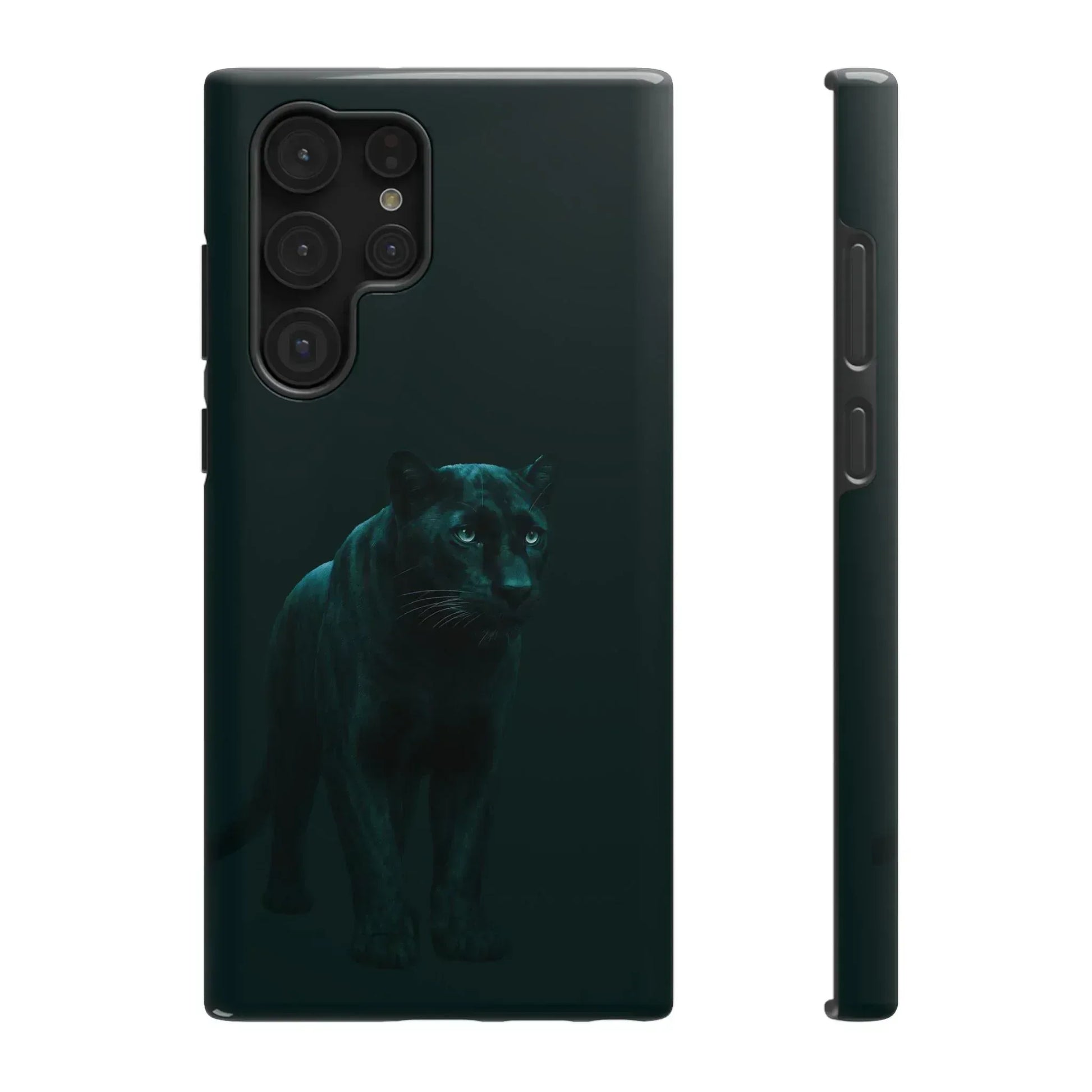Black Panther Phone Case for iPhone 12-16 and Galaxy S21-S22 - KARARMDESIGN