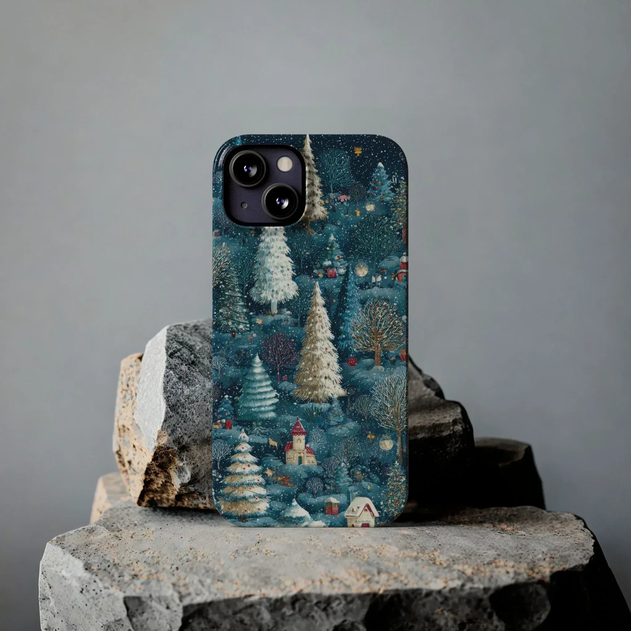 Frosty Forest Phone Case for iPhone 11-17 - KARARMDESIGN