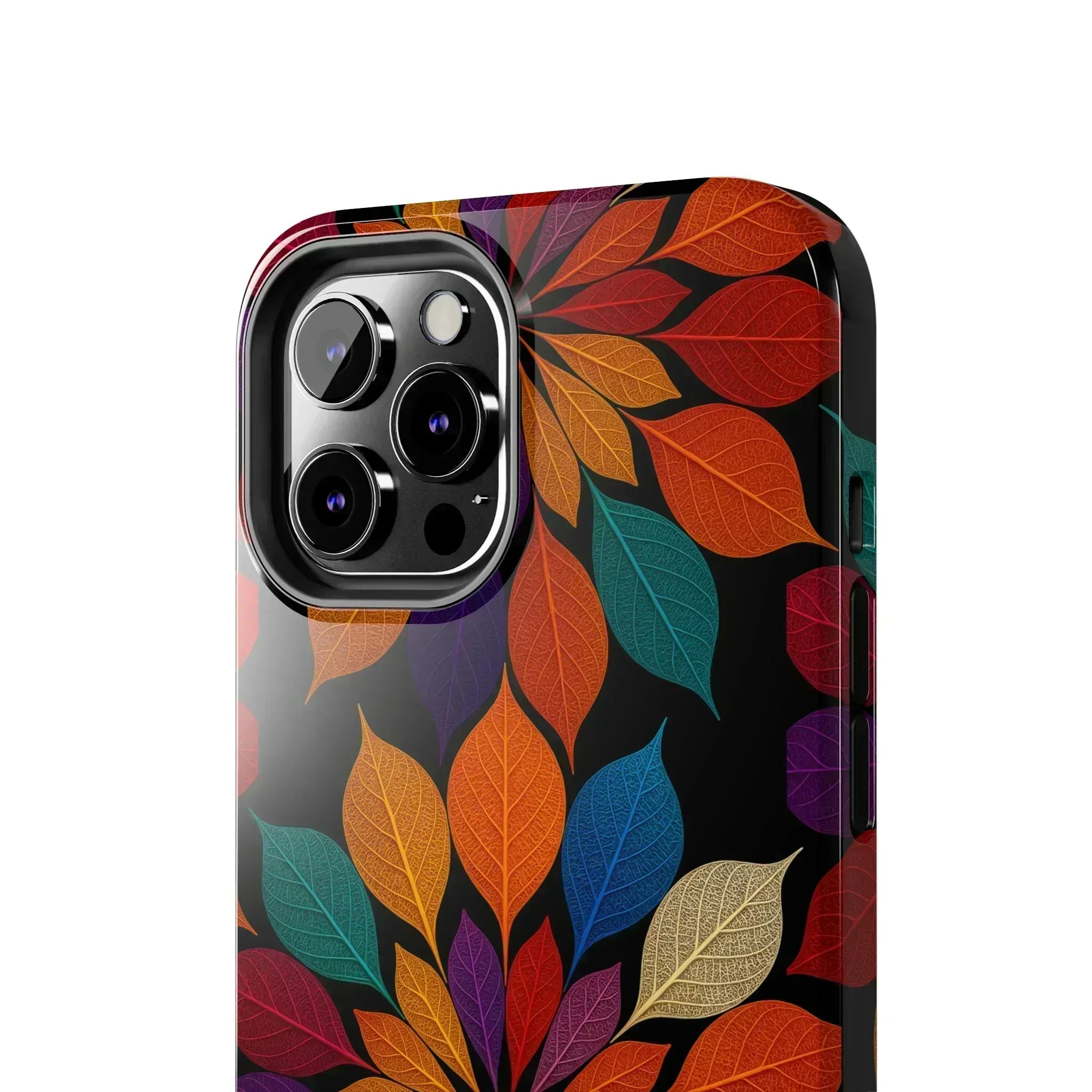 Leaf Mandala Phone Case for iPhone 11-16 and Galaxy S21-S24 - KARARMDESIGN