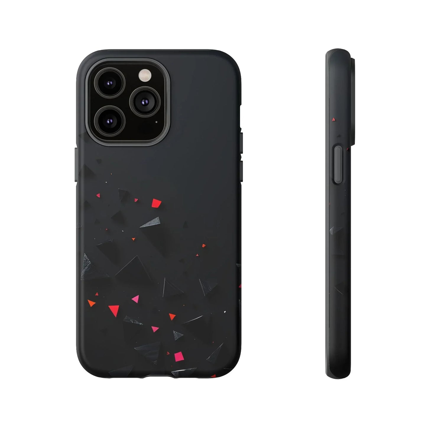Black and Red Neon Phone Case for iPhone 8-16 and Pixel up to 9 Models - KarArmDesign