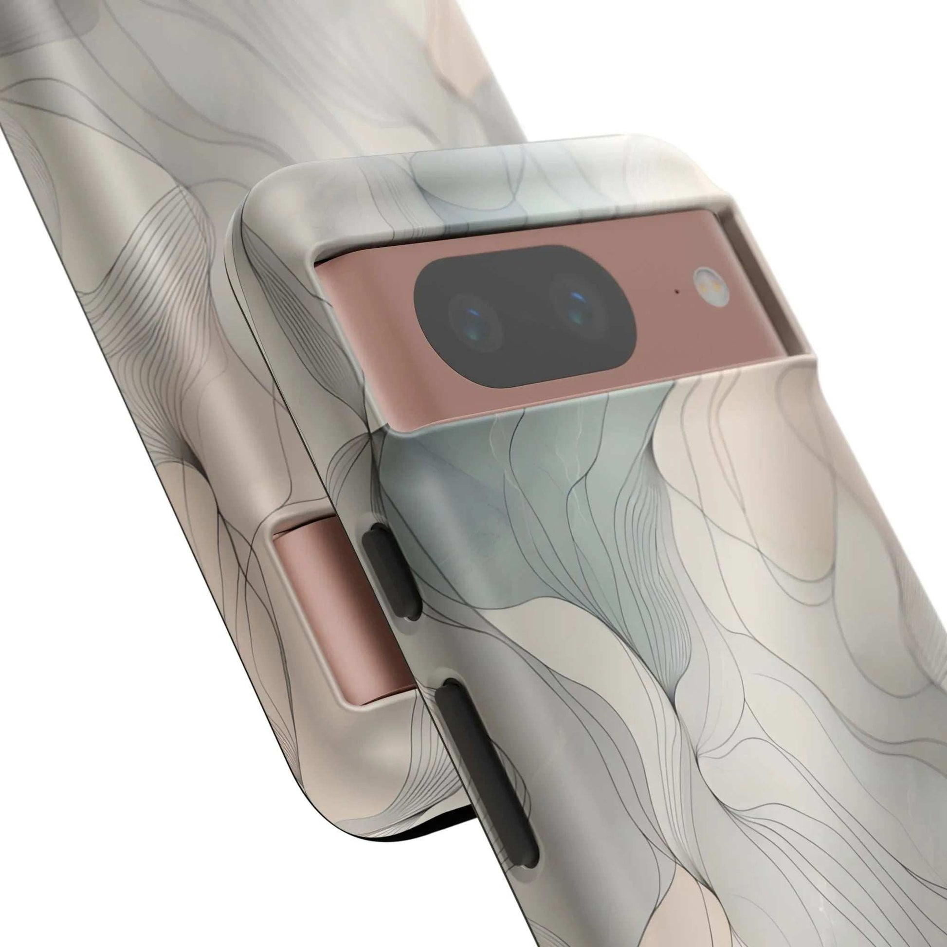 Pastel Wave Phone Case – Minimalist Design for iPhone & Pixel - KARARMDESIGN