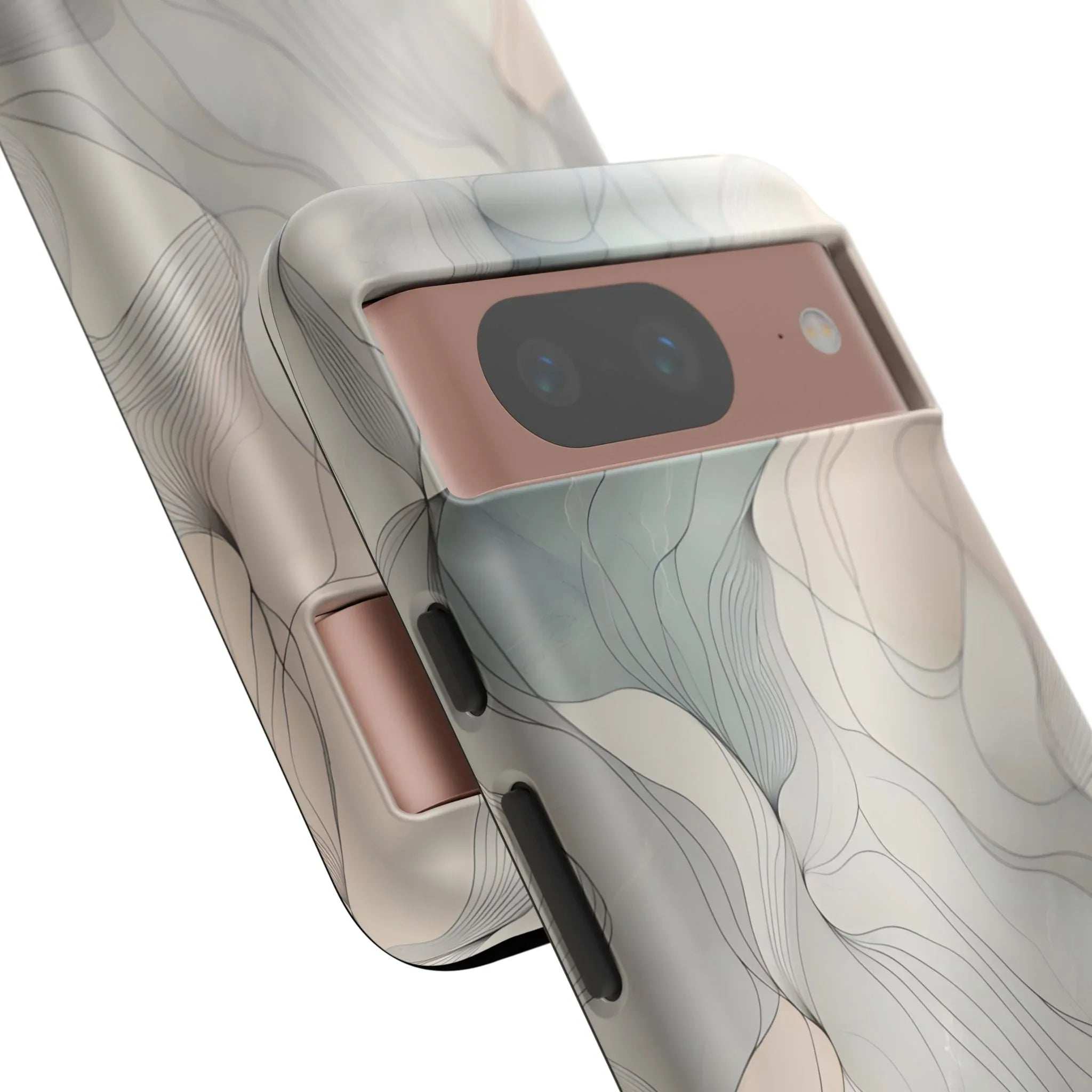 Pastel Wave Phone Case – Minimalist Design for iPhone & Pixel - KARARMDESIGN
