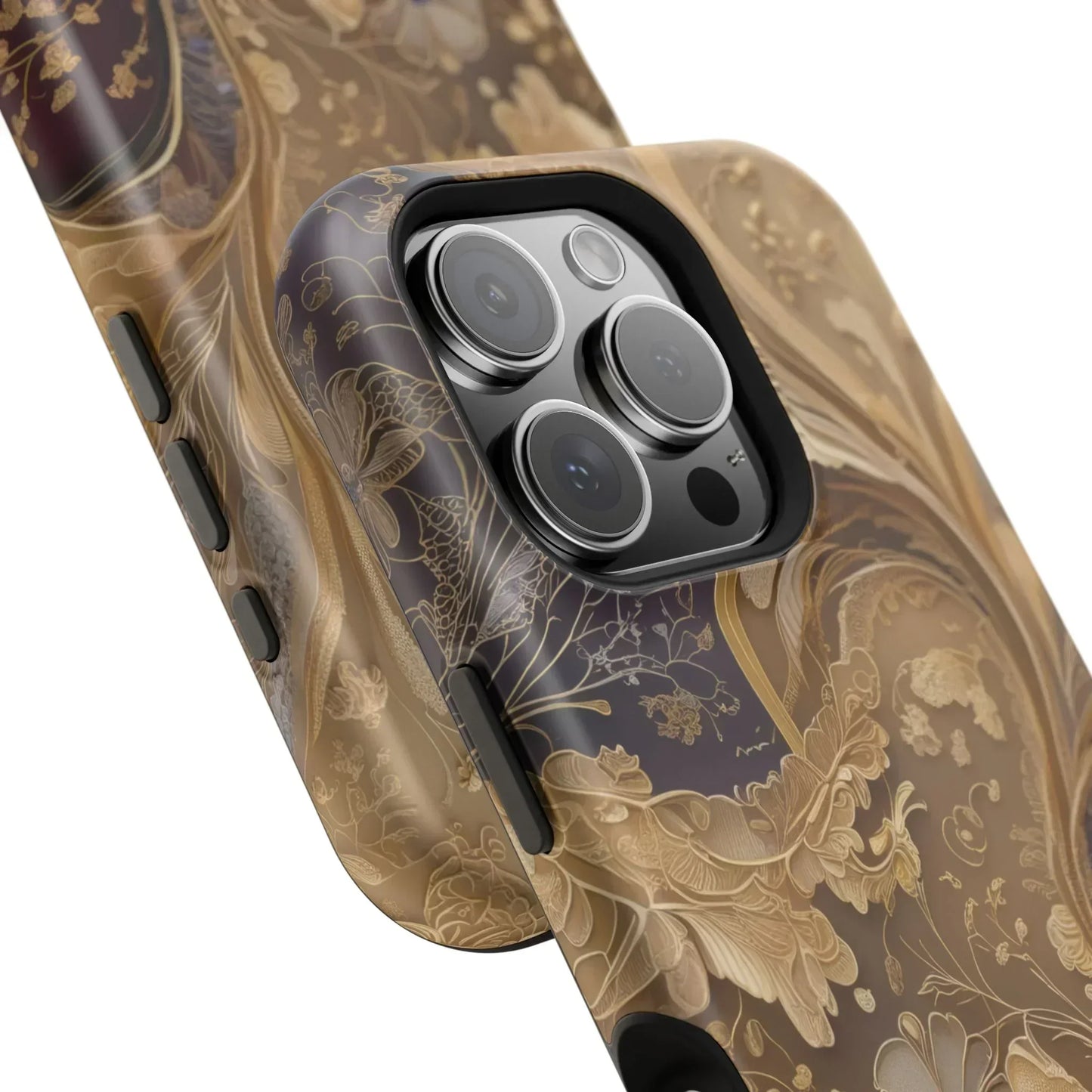 Botanical Luxury Design Impact-Resistant Phone Case for iPhone 12-16 and Galaxy S21-S22 Models - KarArmDesign