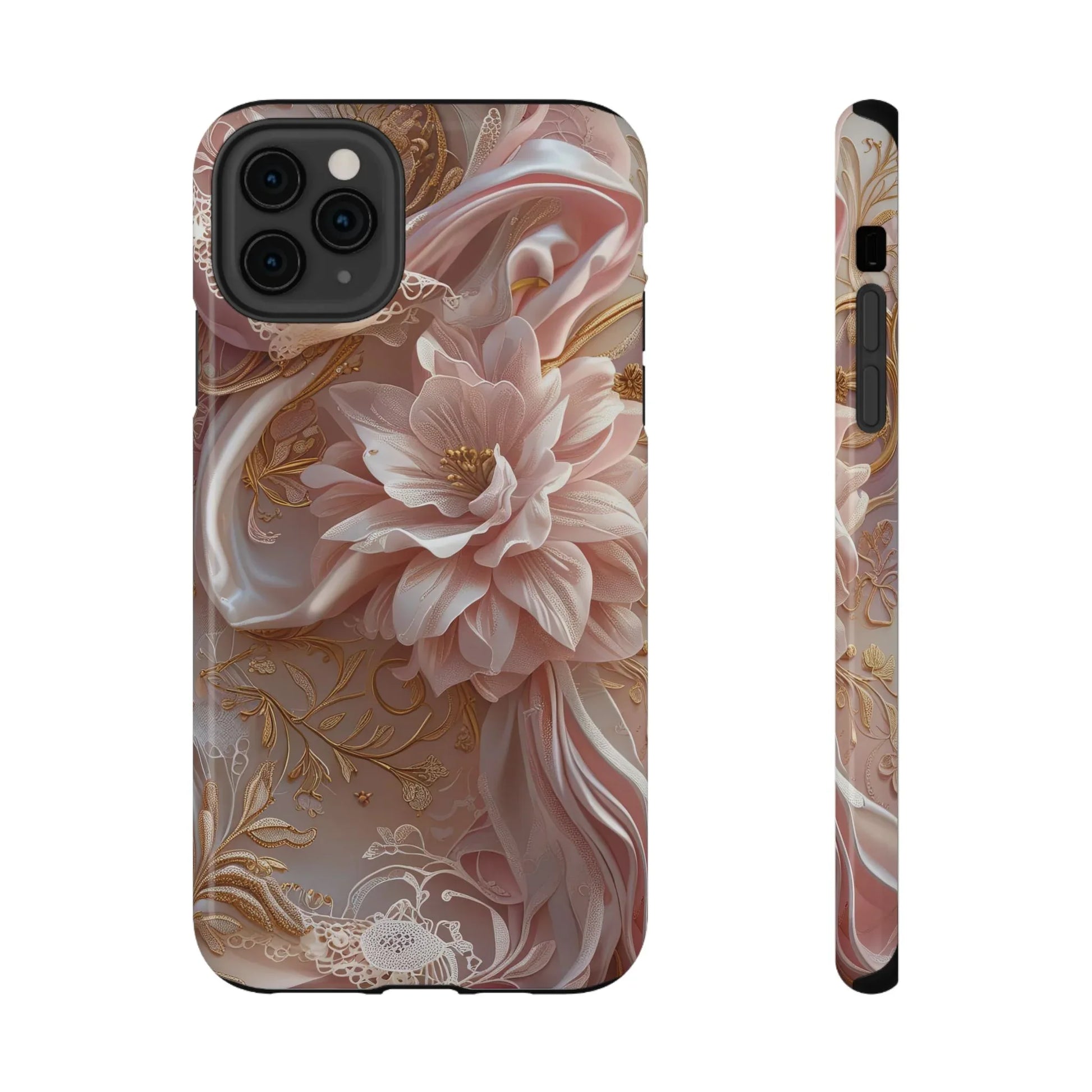 Elegant Floral Phone Case for iPhone 11-17 and Samsung Galaxy S21-S22 - KARARMDESIGN