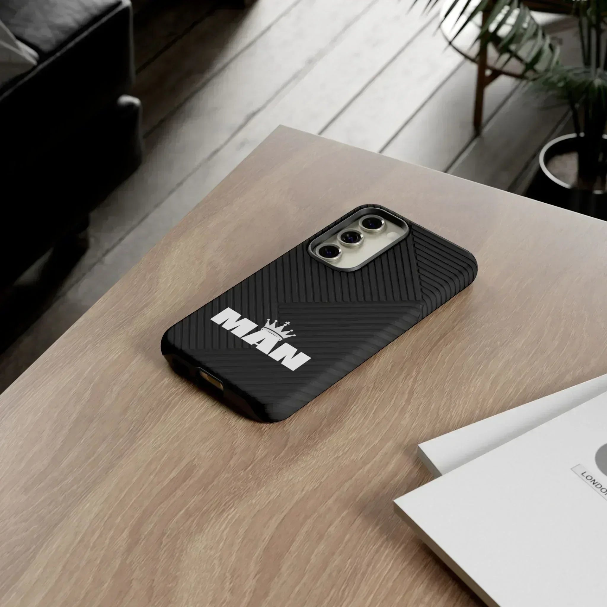 MAN Logo Phone Case for Samsung Galaxy S10-S25 - KARARMDESIGN