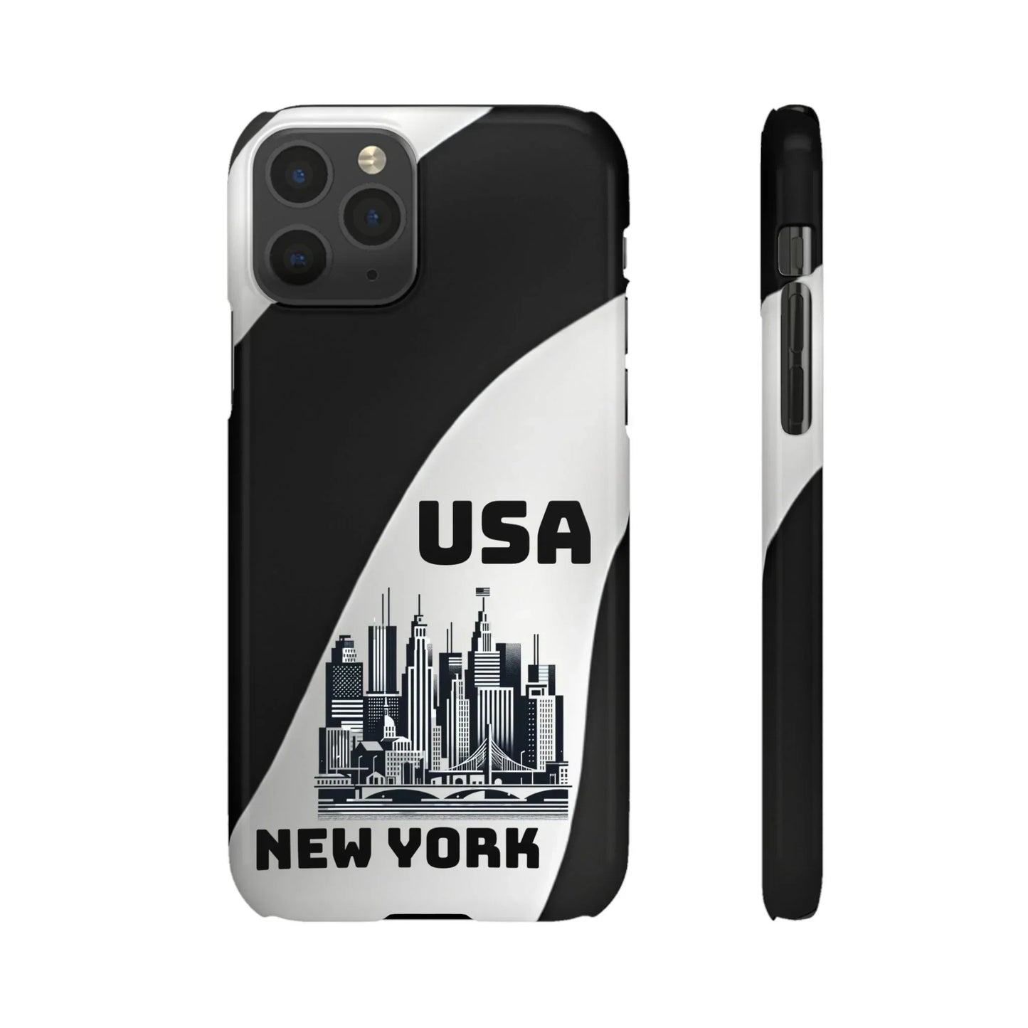 Monochrome New York City Skyline Phone Case for iPhone, Galaxy & Pixel - KarArmDesign