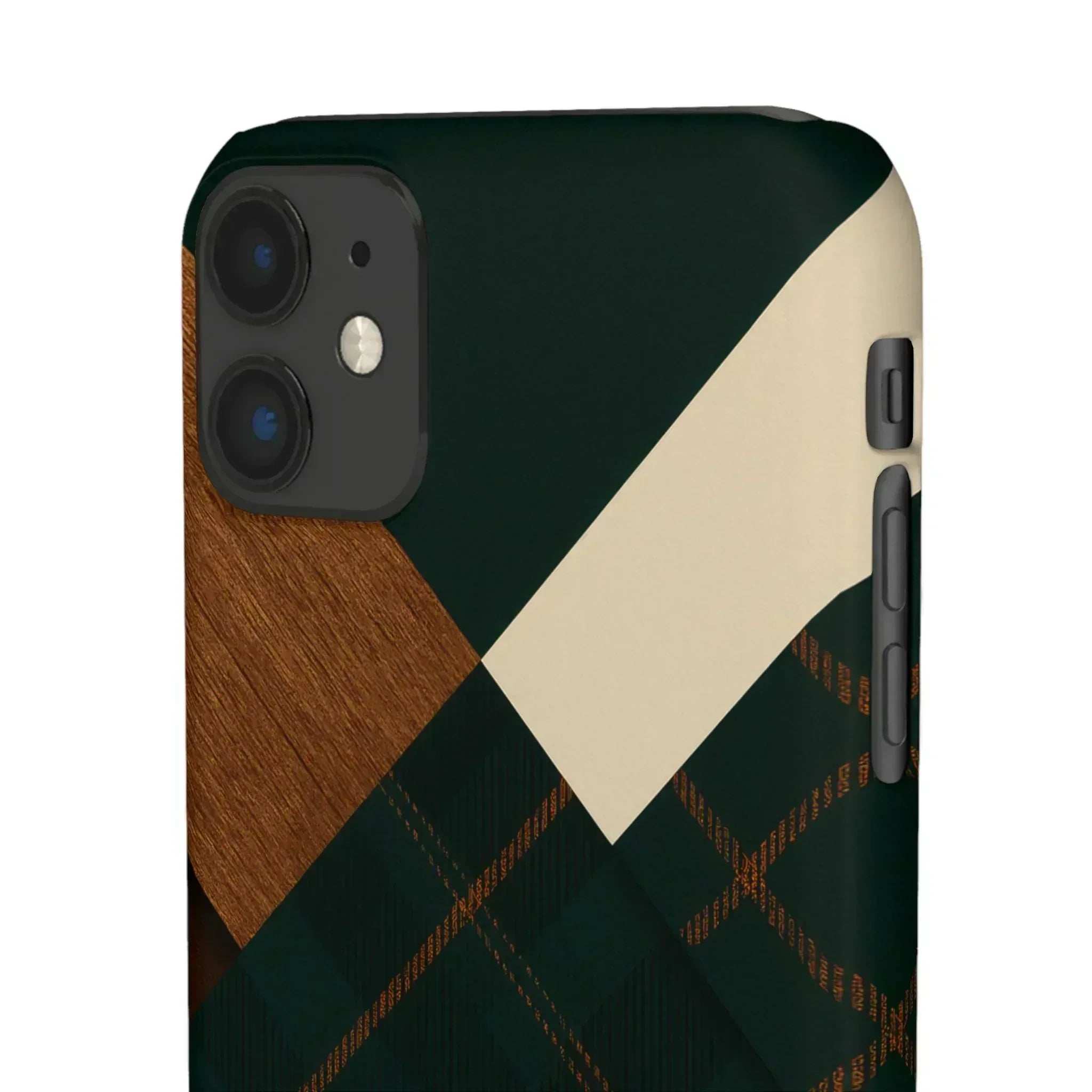 Rustic Green Phone Case for iPhone 8-16 and Galaxy S20-S24 - KARARMDESIGN