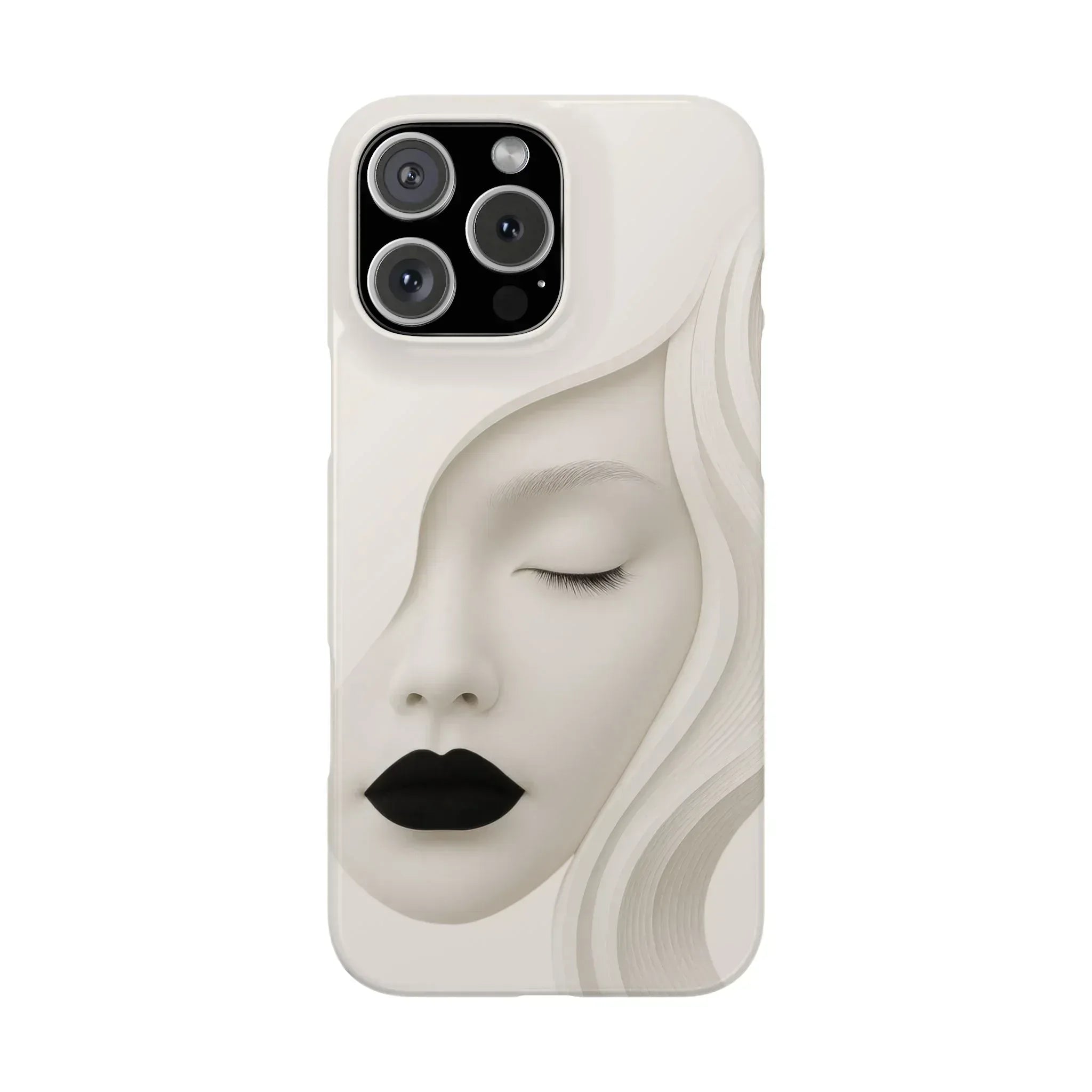 Minimalist Face Phone Case for iPhone 11-17 - KARARMDESIGN