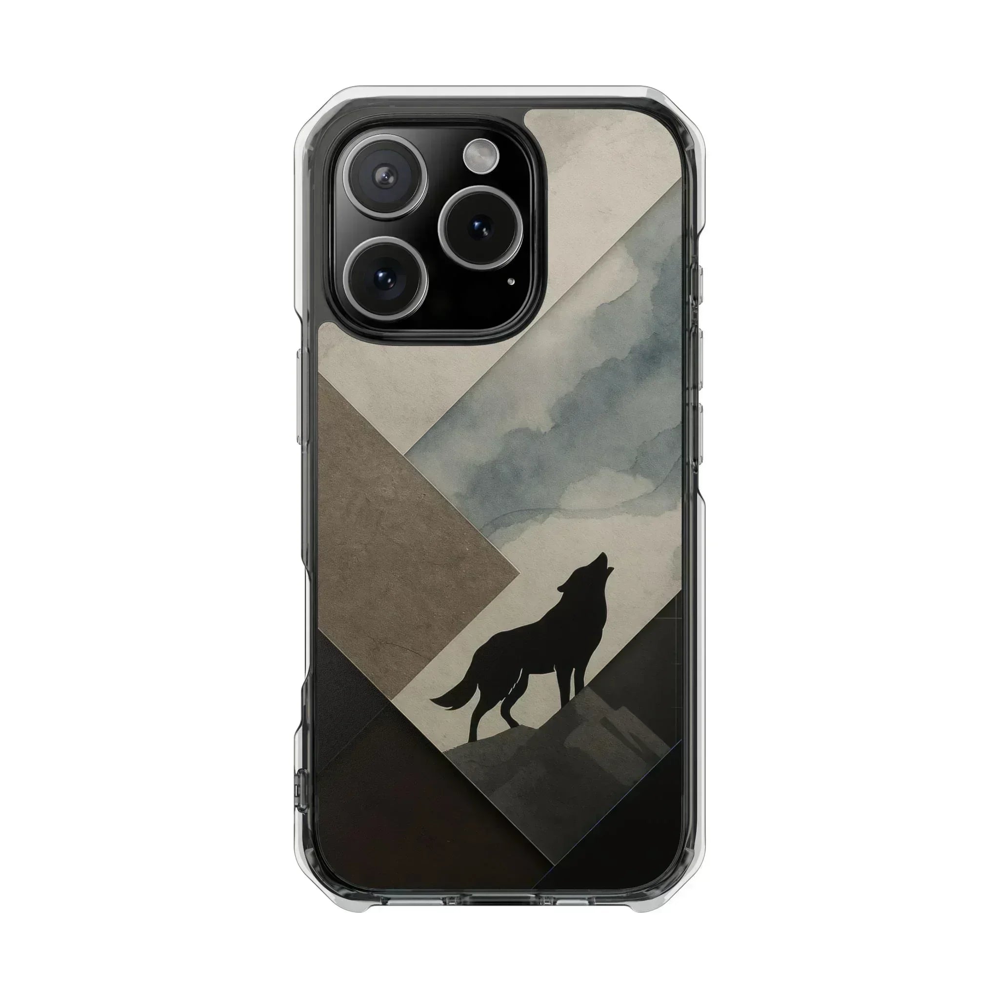 Wolf Silhouette Phone Case for iPhone 14-16 - KARARMDESIGN