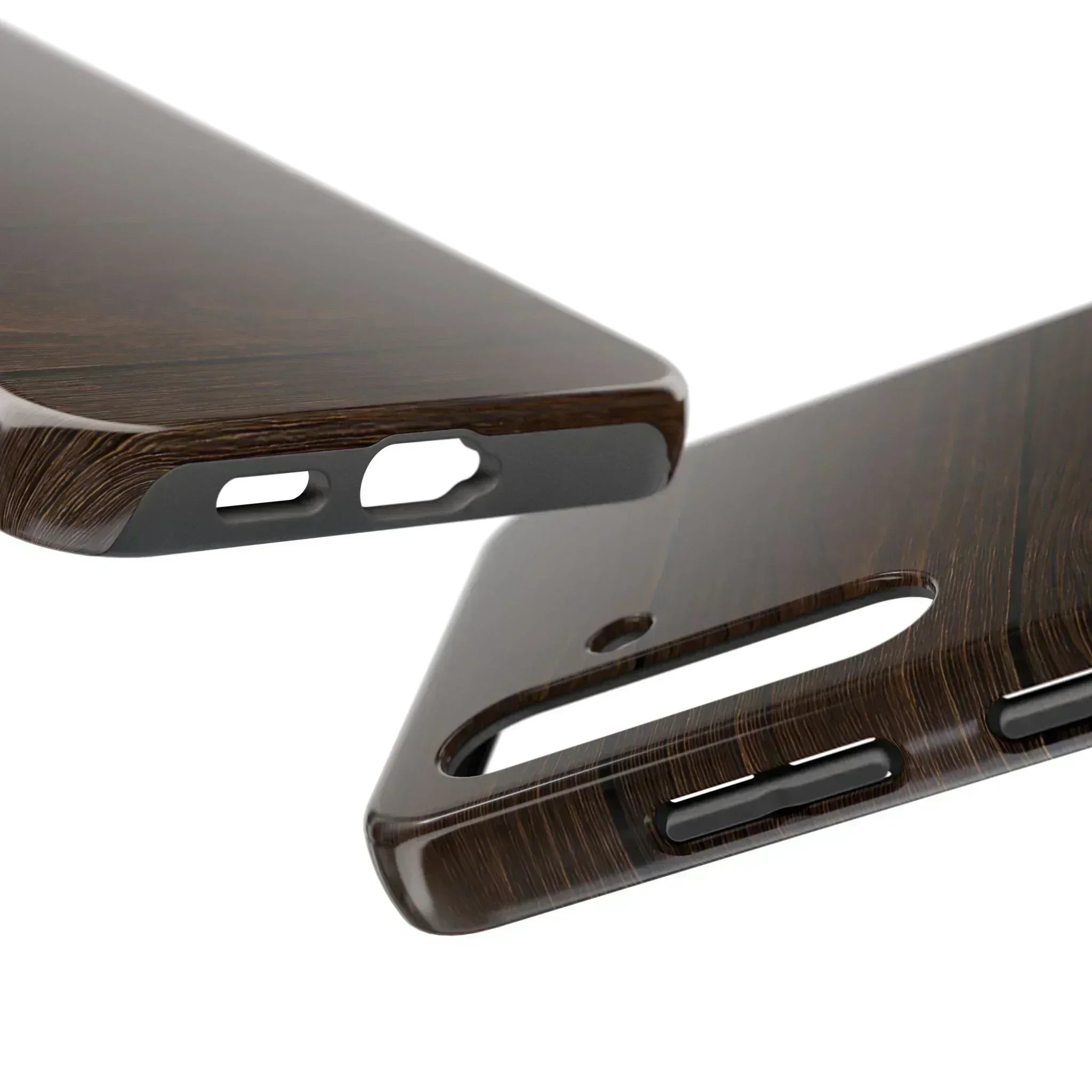 Dark Wood Grain Phone Case for iPhone and Galaxy - KARARMDESIGN