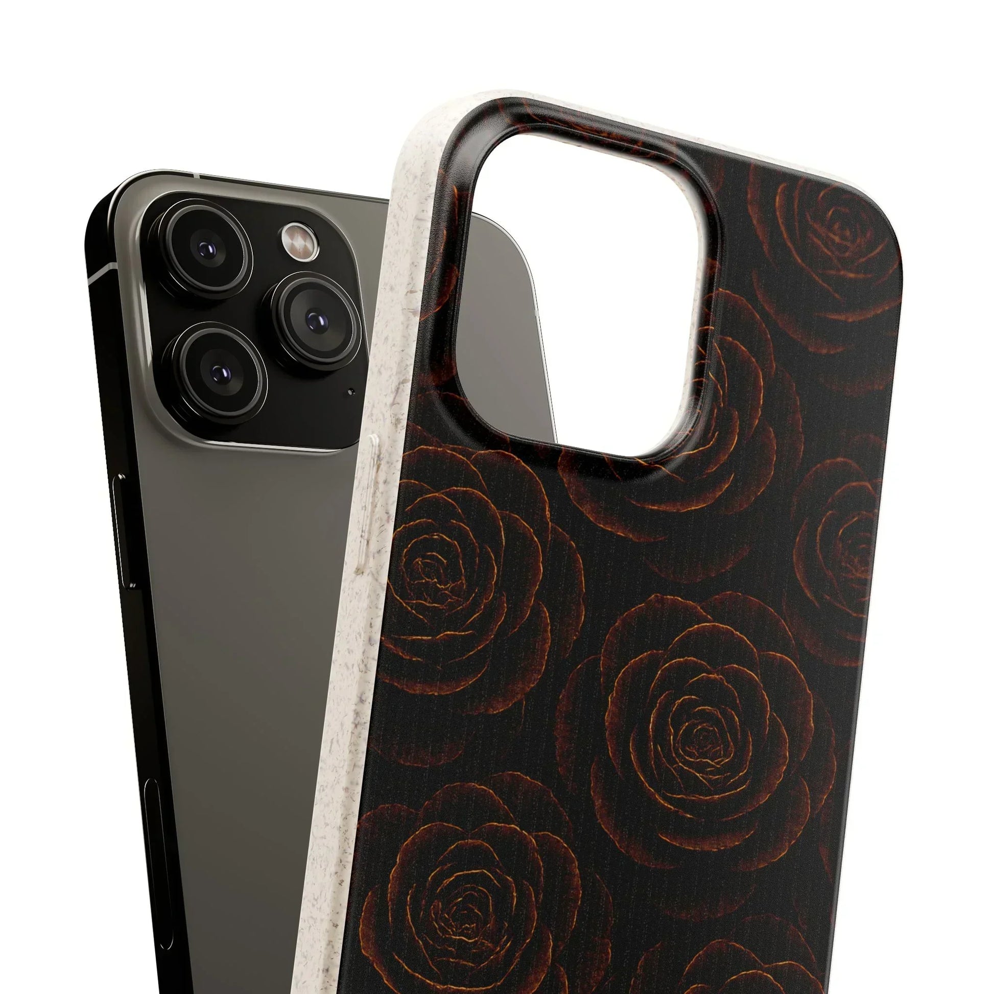 Wooden Roses Phone Case for iPhone 11-16 and Samsung Galaxy S20-S22 Models - KarArmDesign