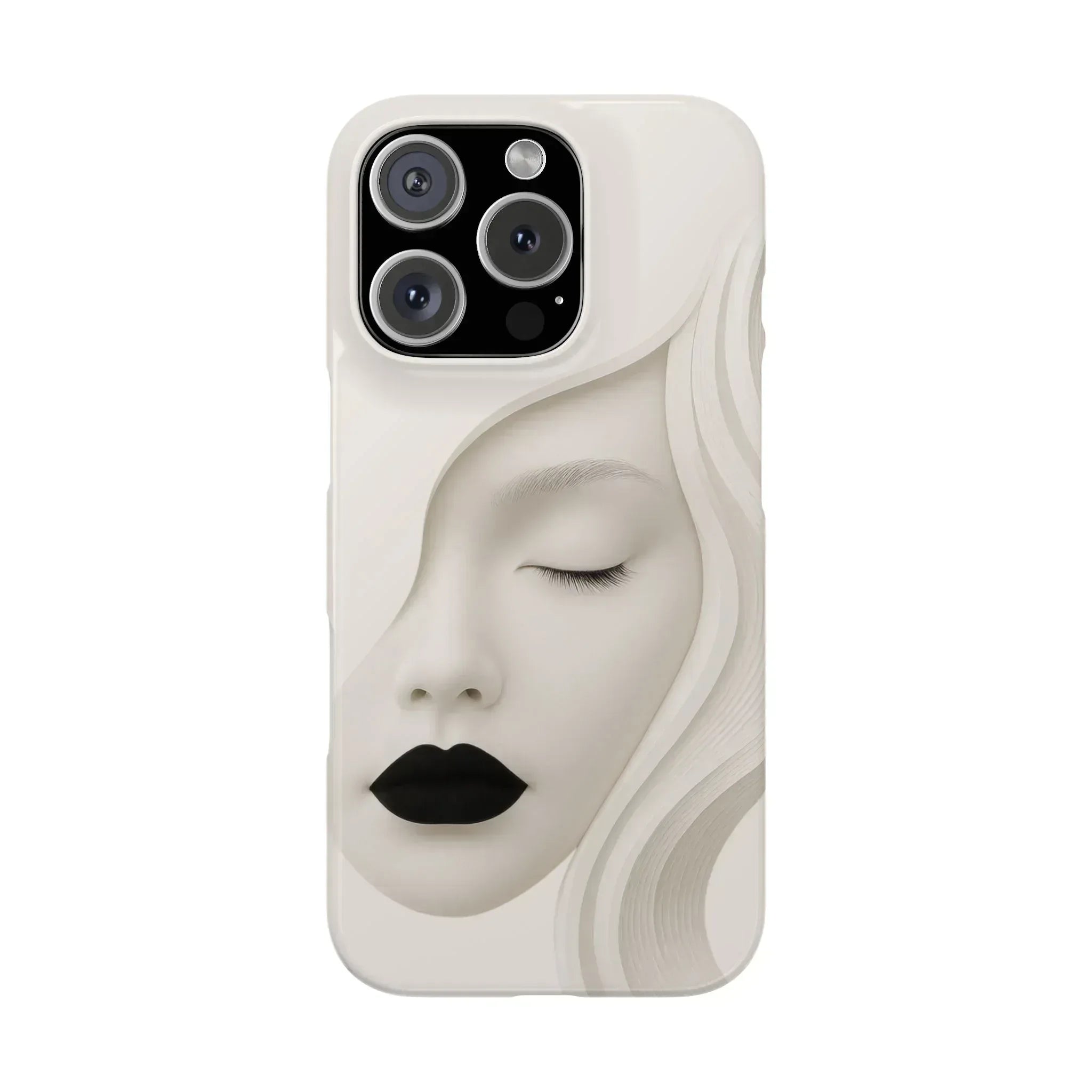 Minimalist Face Phone Case for iPhone 11-17 - KARARMDESIGN