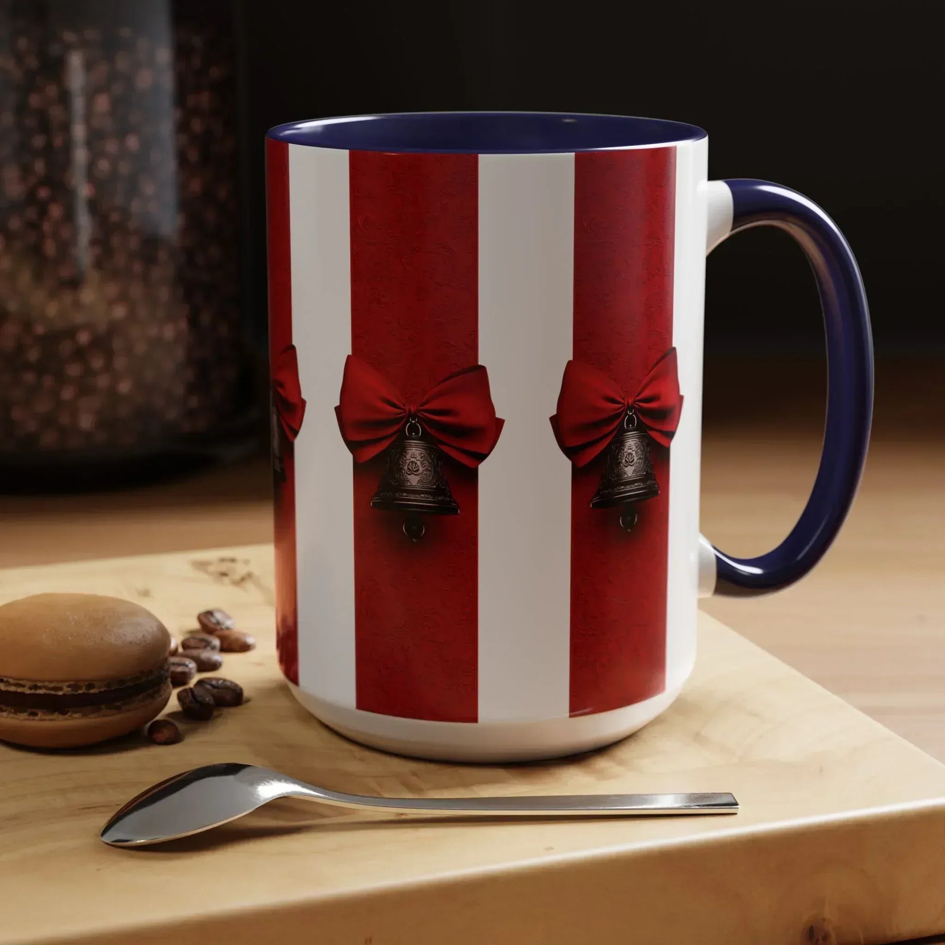 Holiday Bells Mug - Accent Coffee Mug (11, 15oz) - KARARMDESIGN