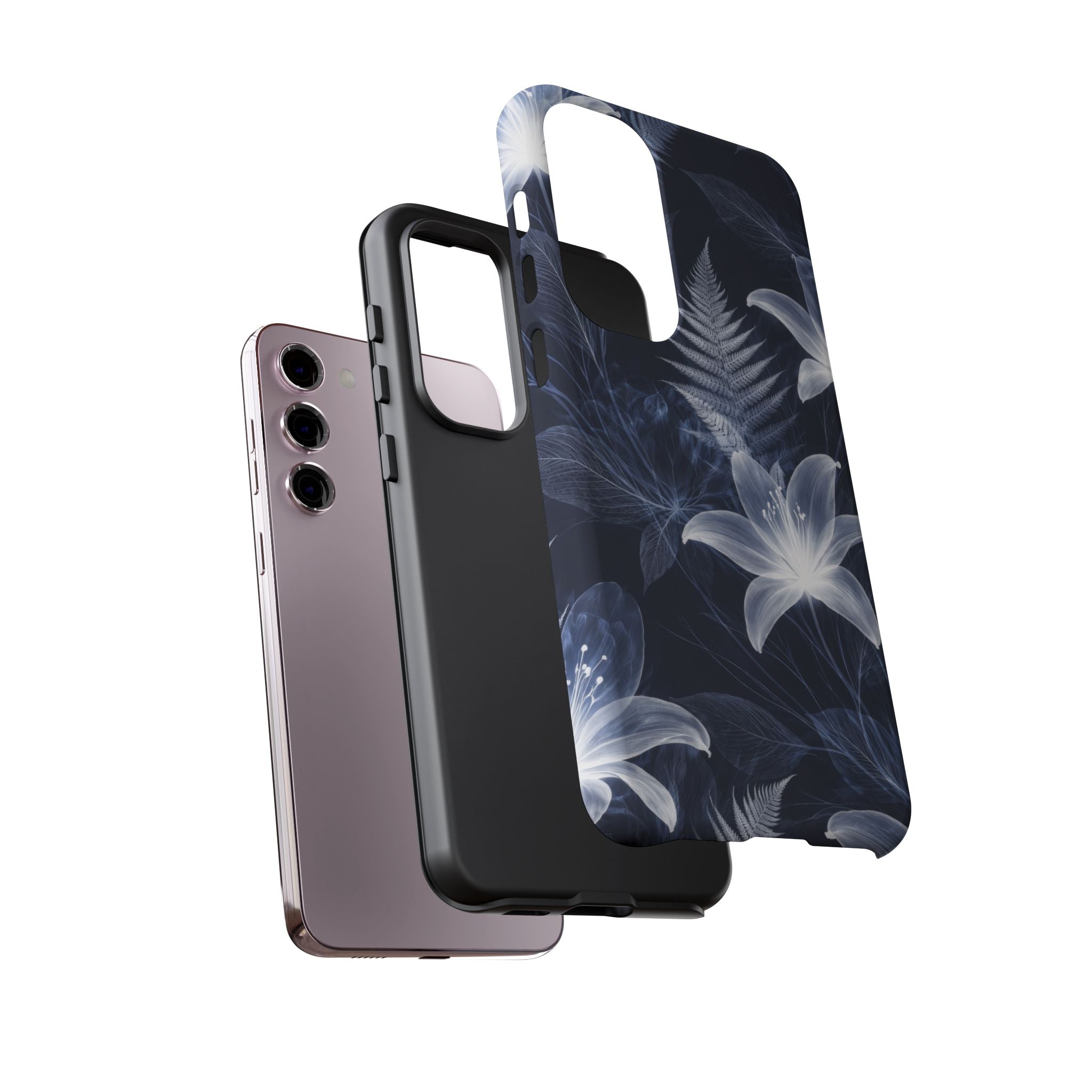 Moonlight Garden Phone Case for iPhone 11-17 and Galaxy S20-S26