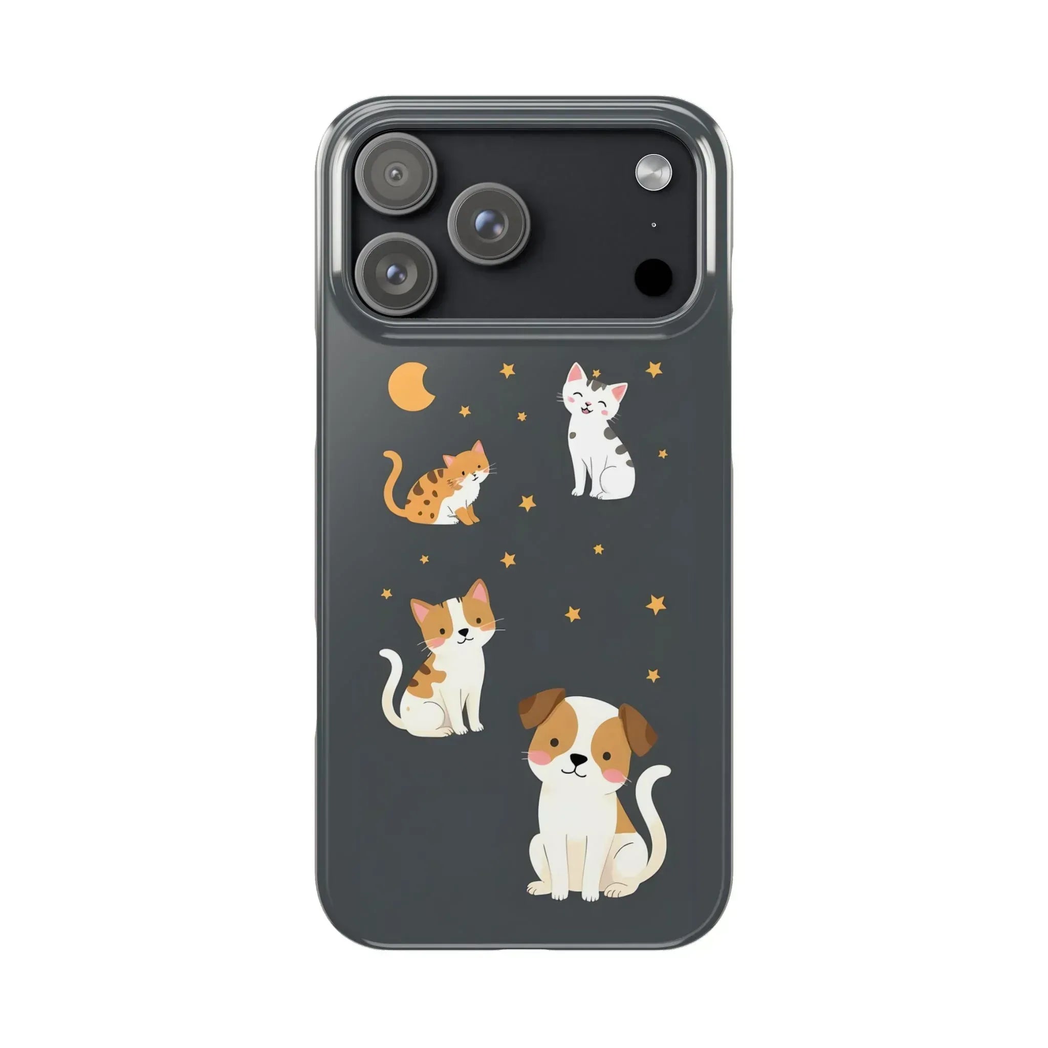 Cute Cat and Dog Phone Case for iPhone 11-17 - KARARMDESIGN