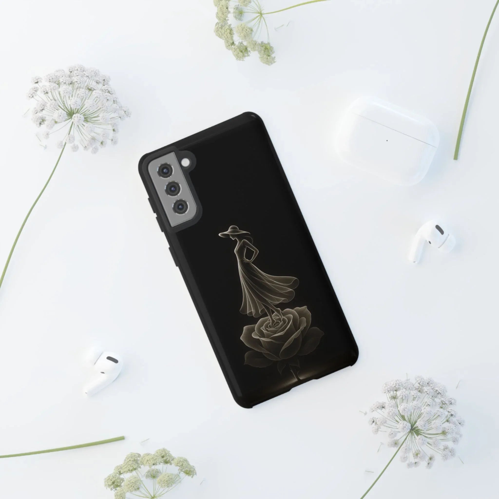 Elegant Woman Phone Case for iPhone 12-17 and Galaxy S20-S25 - KARARMDESIGN