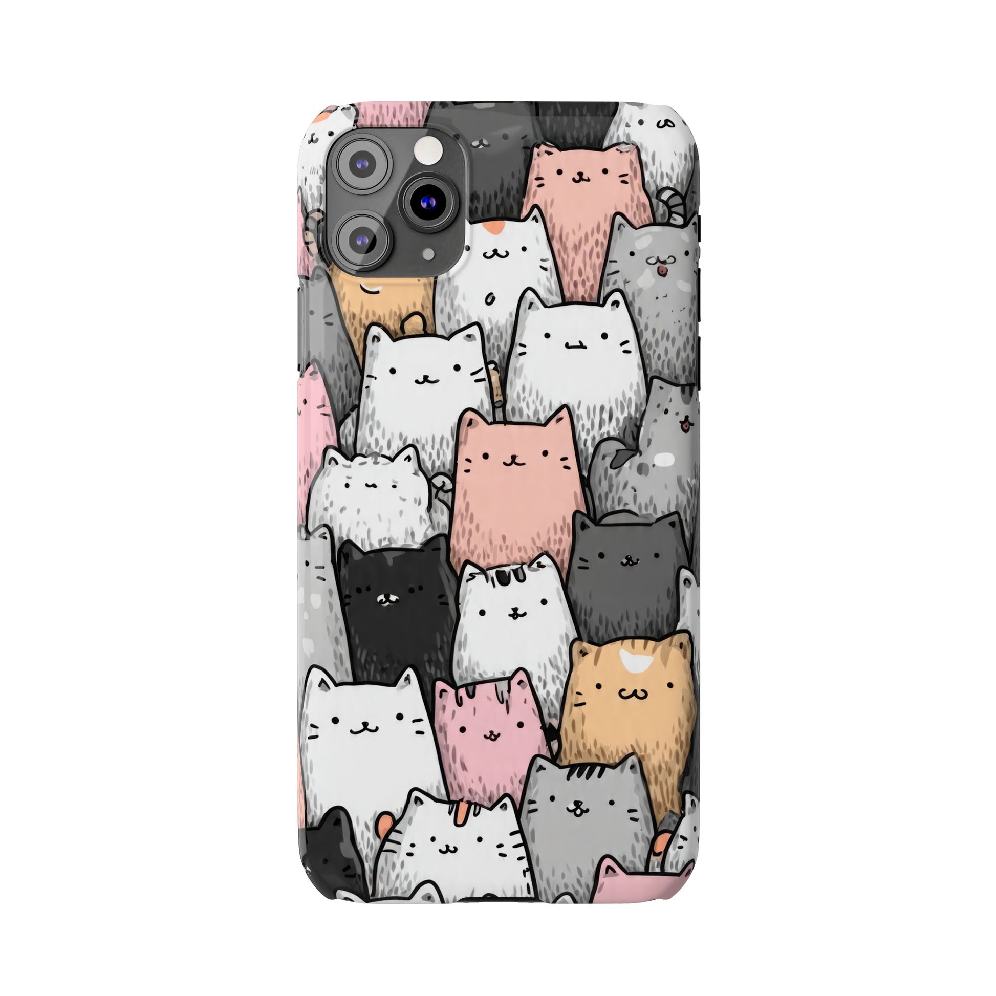 Cat Carnival Phone Case for iPhone 11-17 Models - KARARMDESIGN