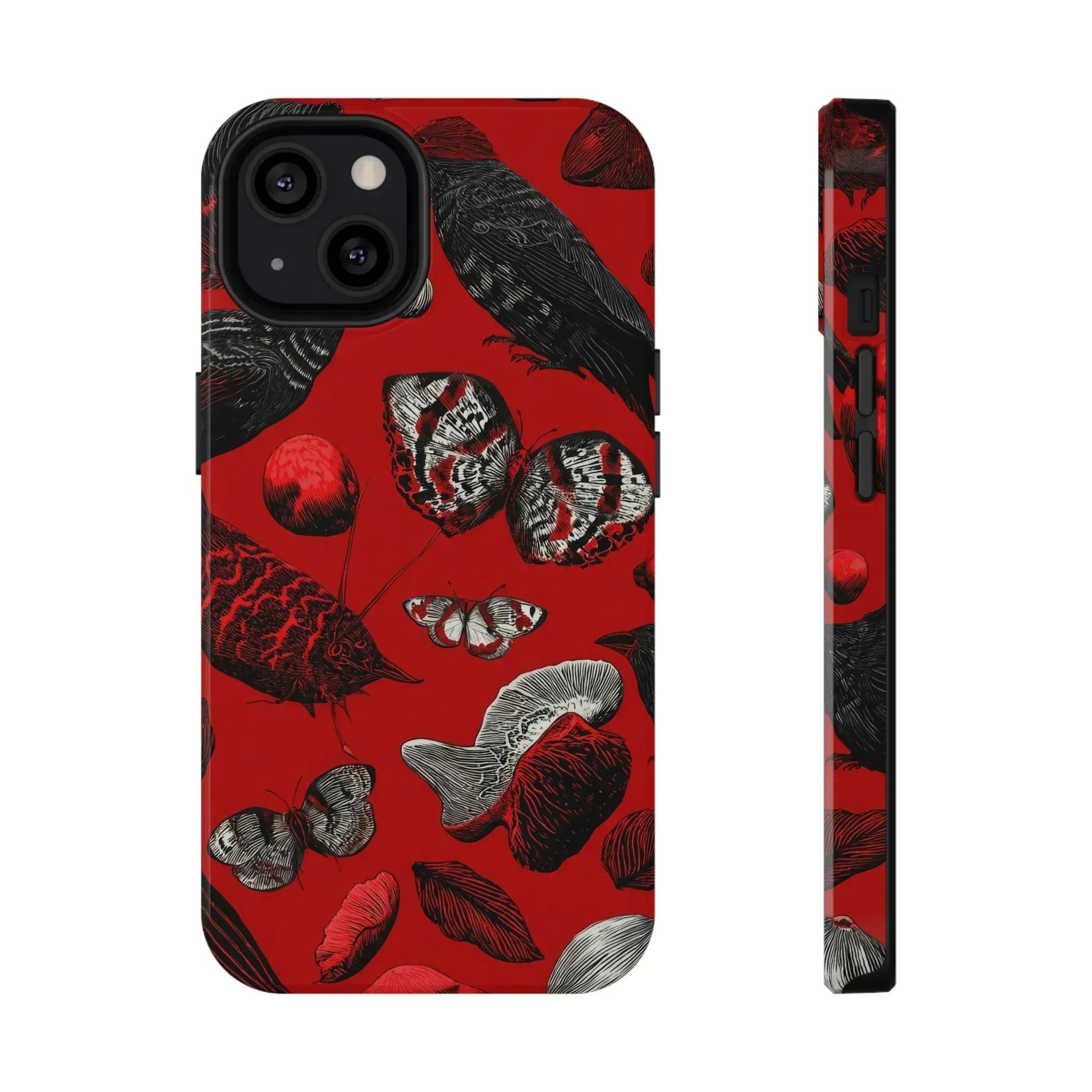 Crimson Wilderness Phone Case for iPhone 11-17 - KARARMDESIGN
