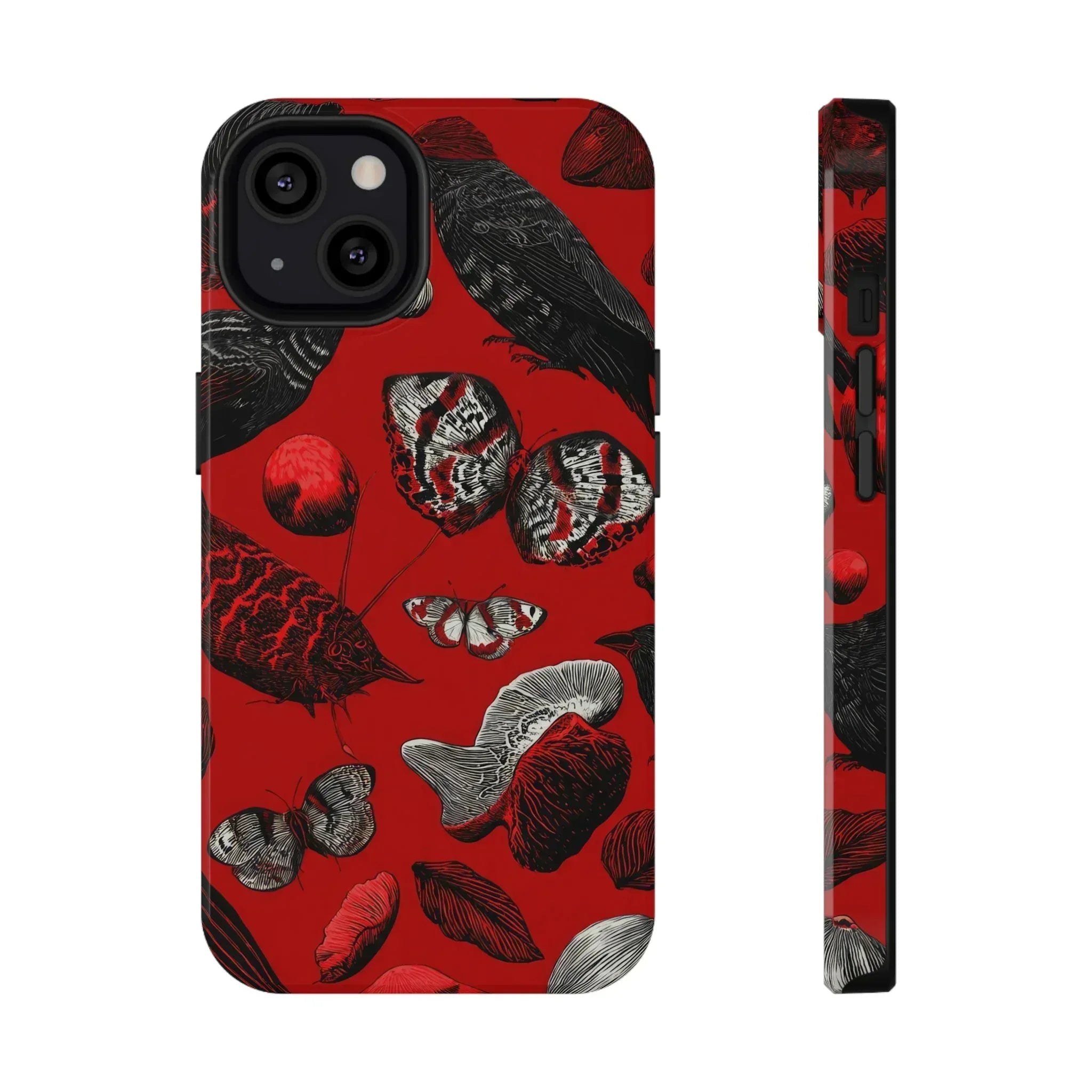 Crimson Wilderness Phone Case for iPhone 11-17 - KARARMDESIGN