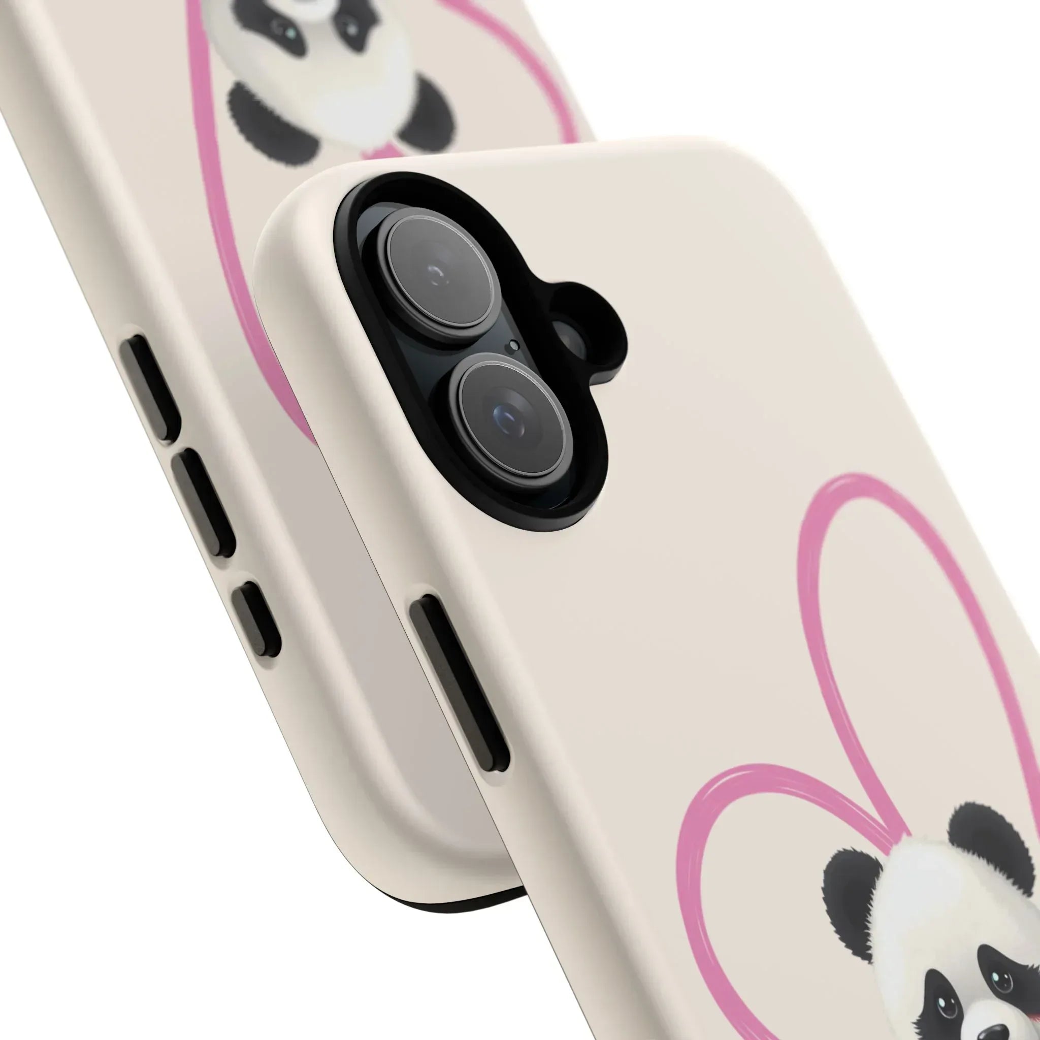 Cute Panda Heart Love Phone Case for iPhone 8-16 - KARARMDESIGN