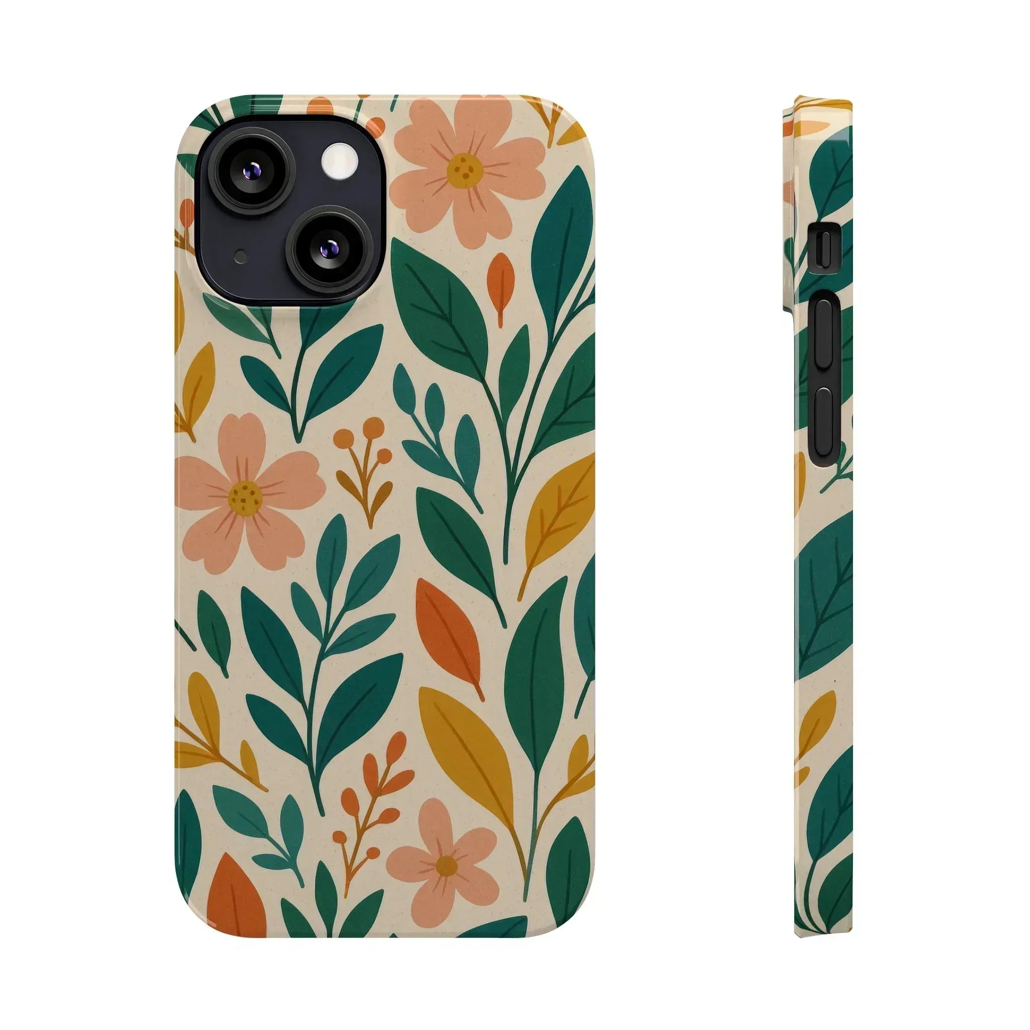 Floral Harmony Phone Case for iPhone 11-16 - KARARMDESIGN
