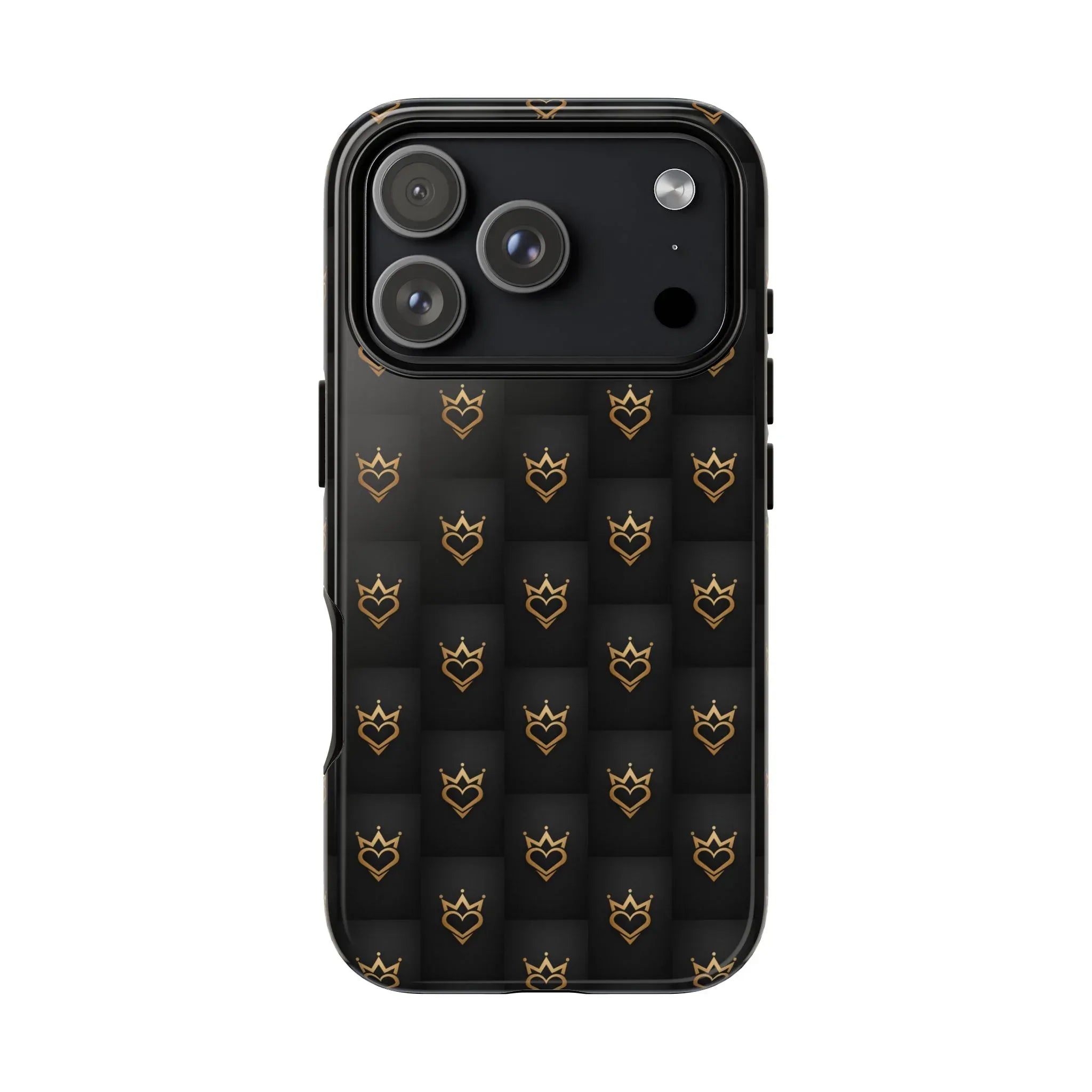 Crowned Heart Doodle Phone Case for iPhone 11-17 & Galaxy S10-S25 - KARARMDESIGN