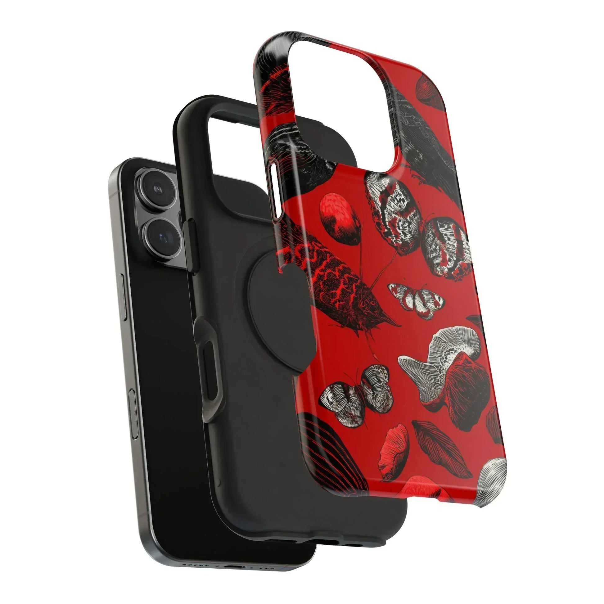 Crimson Wilderness Phone Case for iPhone 11-17 - KARARMDESIGN