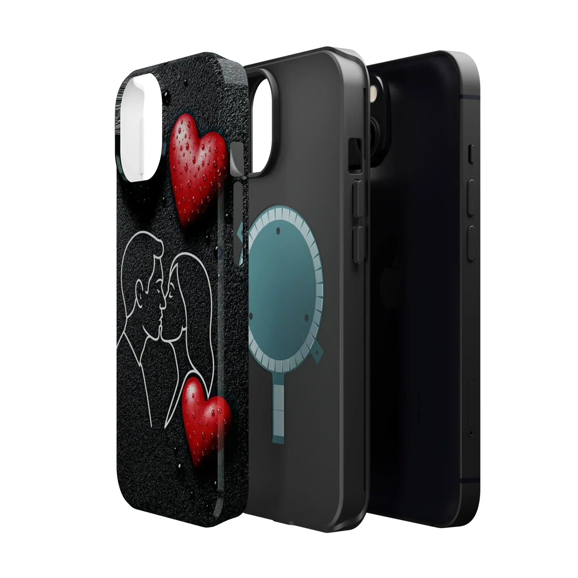 Midnight Kiss Phone Case for iPhone 13-16 Models - KarArmDesign