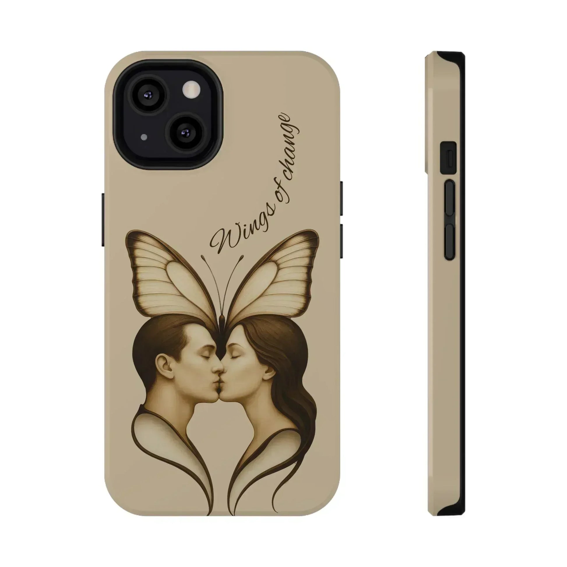 Romantic Butterfly Couple Phone Case for iPhone 12-16 and Galaxy S21-S22 - KARARMDESIGN