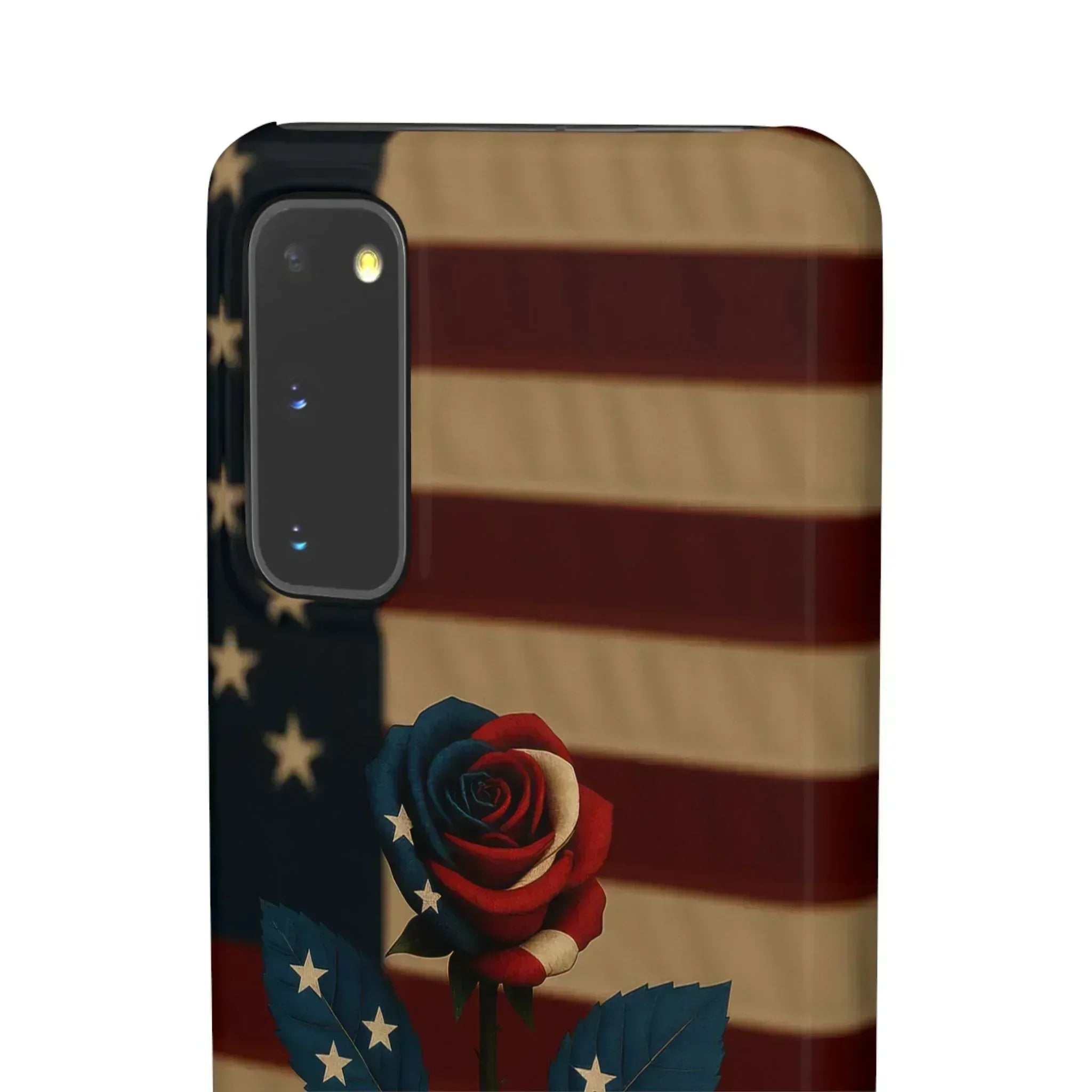 American Rose Flag Phone Case for iPhone 8-16 and Galaxy S10-S24 - KARARMDESIGN