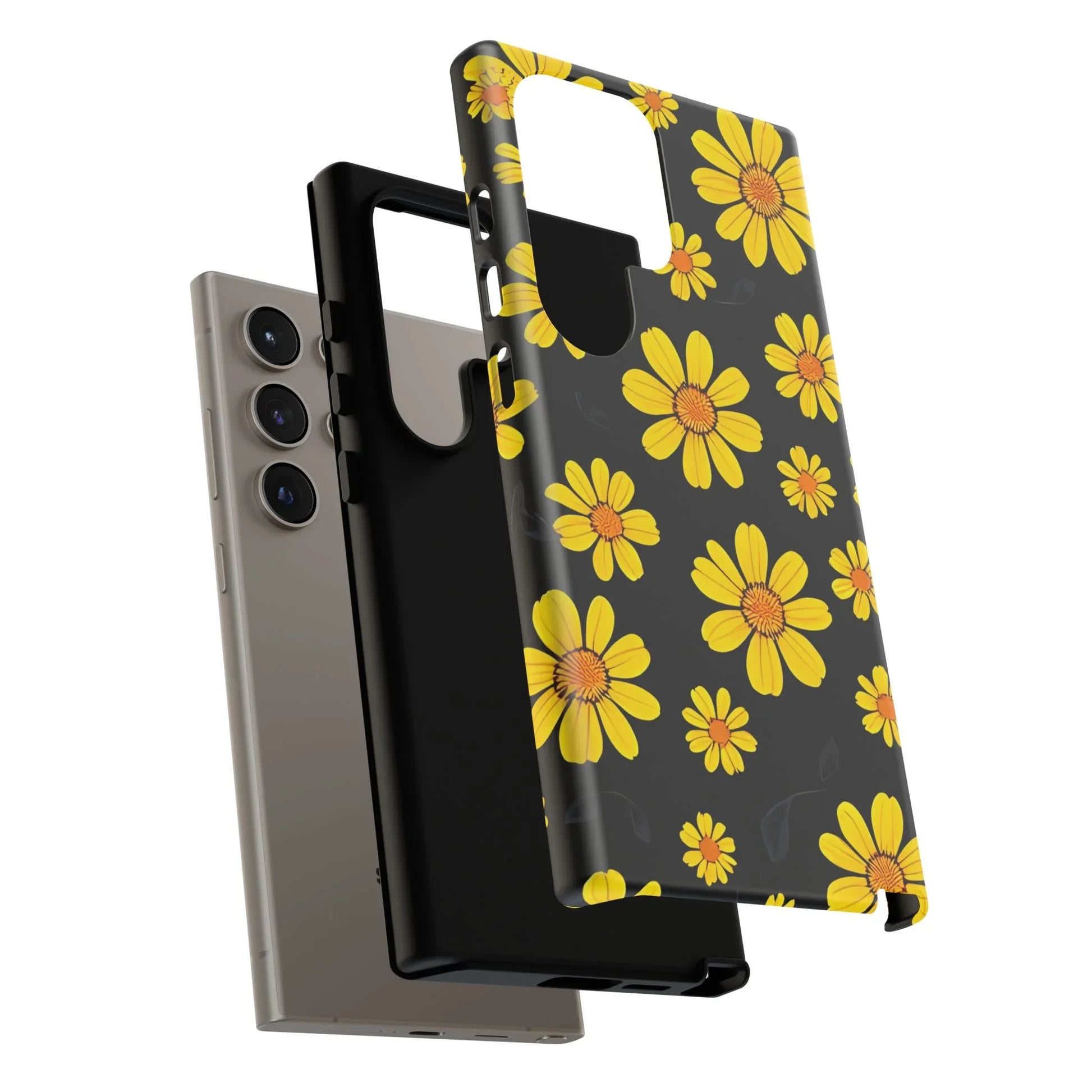 Elegant Floral Phone Case for Samsung Galaxy S20-S25 - KARARMDESIGN