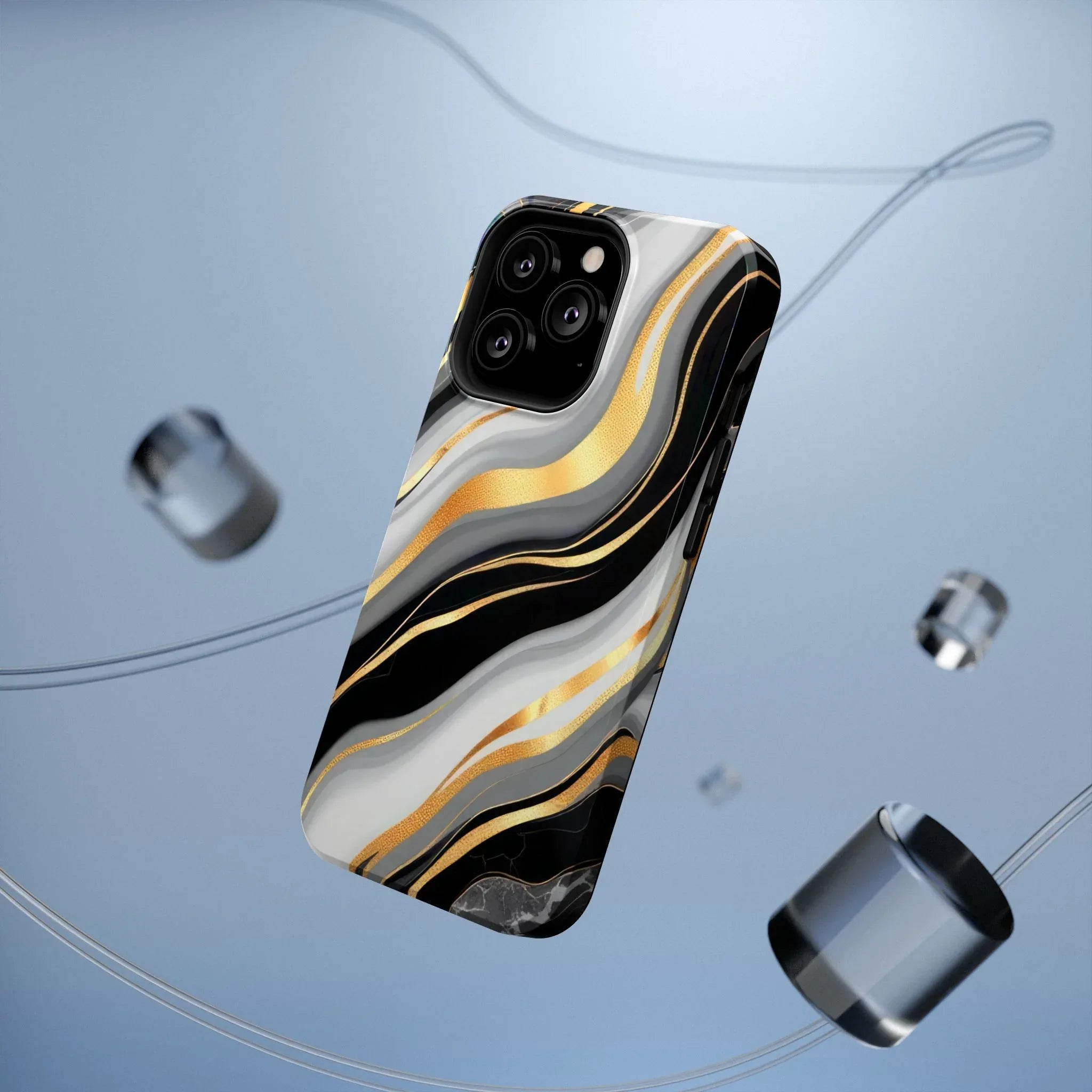 Modern Marble Flow Phone Case for iPhone 11-17 - KARARMDESIGN
