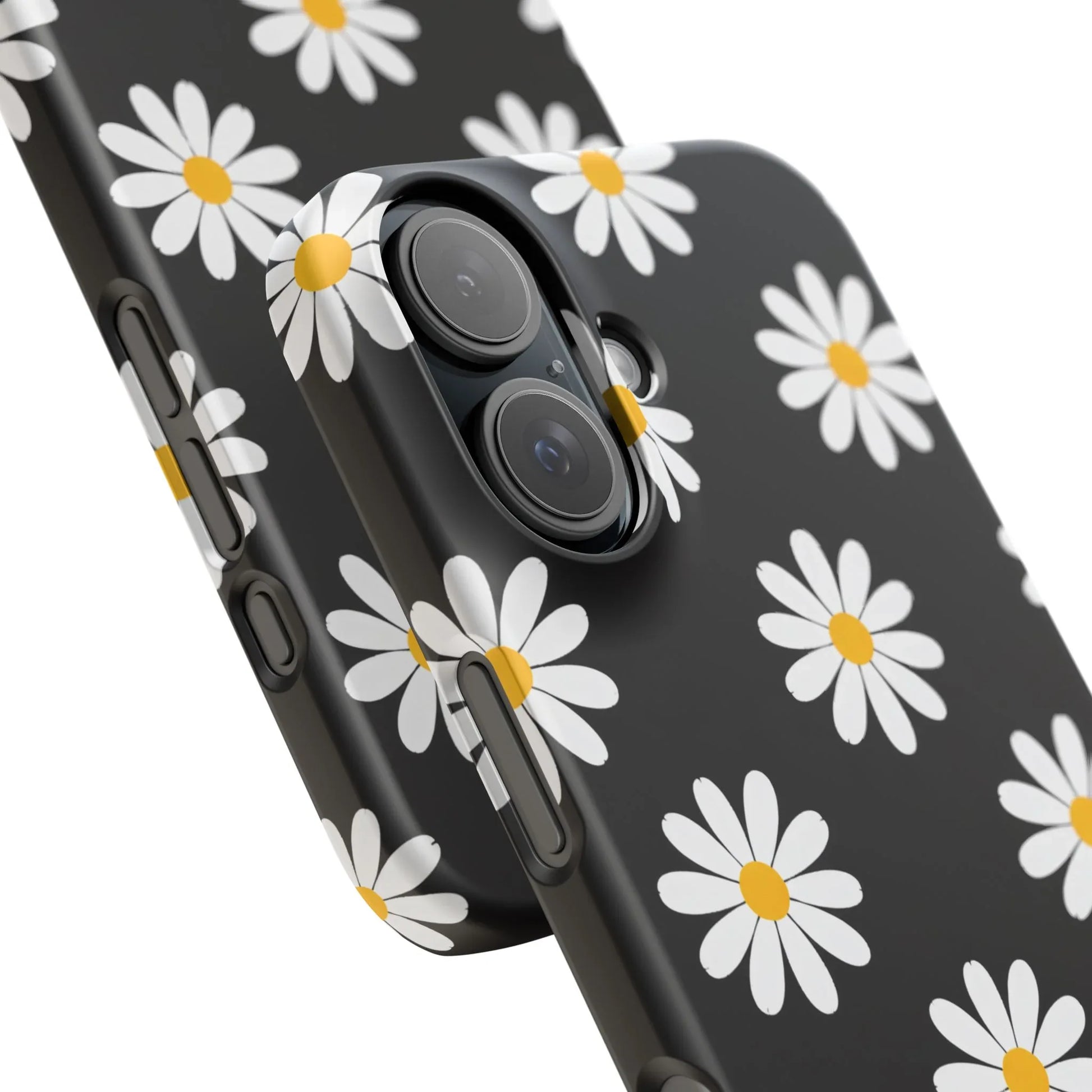 Daisy Charm Phone Case for iPhone 11-17 and Galaxy S20-S25 - KARARMDESIGN
